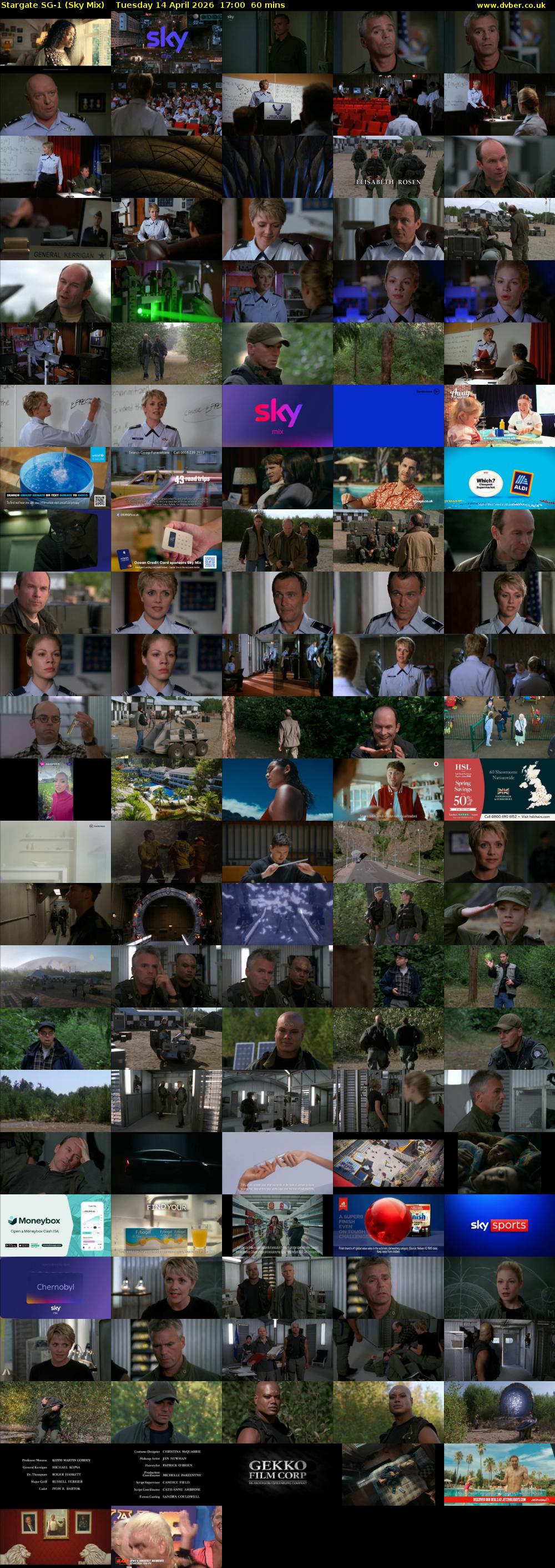 Stargate Sg-1 (Sky Mix) Tuesday 14 April 2026 17:00 - 18:00
