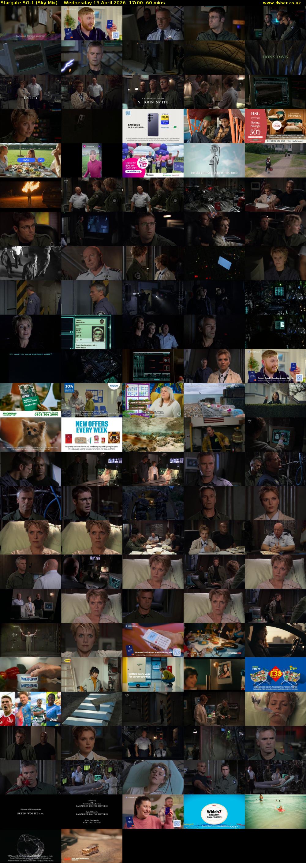 Stargate Sg-1 (Sky Mix) Wednesday 15 April 2026 17:00 - 18:00
