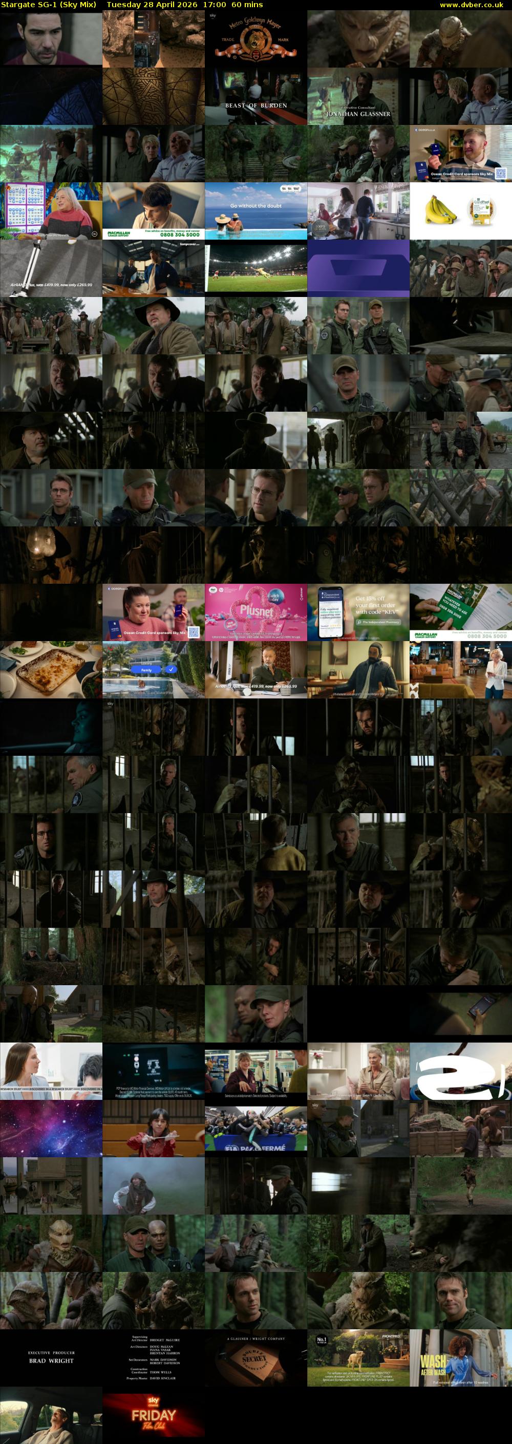 Stargate Sg-1 (Sky Mix) Tuesday 28 April 2026 17:00 - 18:00