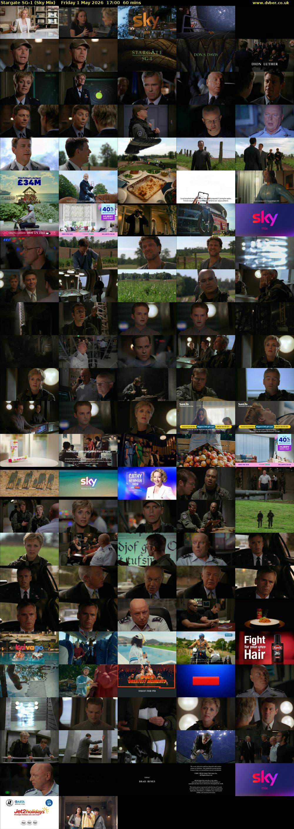 Stargate Sg-1 (Sky Mix) Friday 1 May 2026 17:00 - 18:00