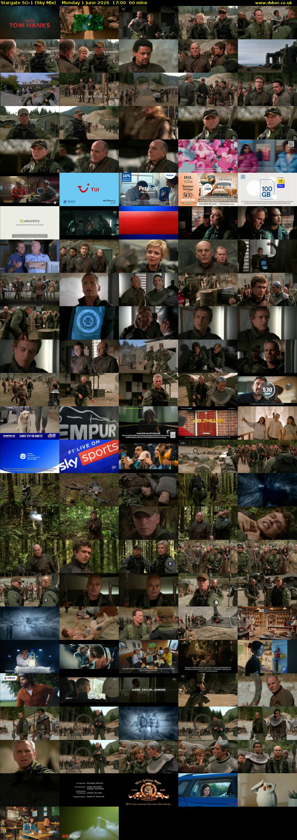 Stargate Sg-1 (Sky Mix) Monday 1 June 2026 17:00 - 18:00