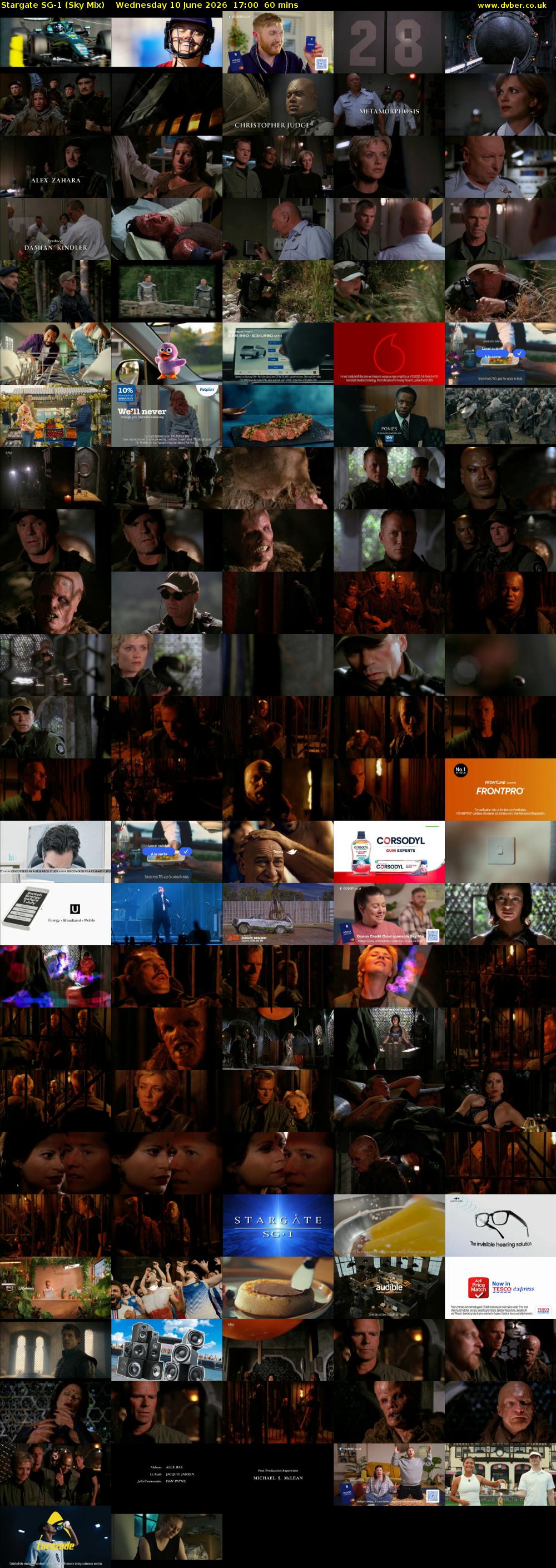 Stargate Sg-1 (Sky Mix) Wednesday 10 June 2026 17:00 - 18:00