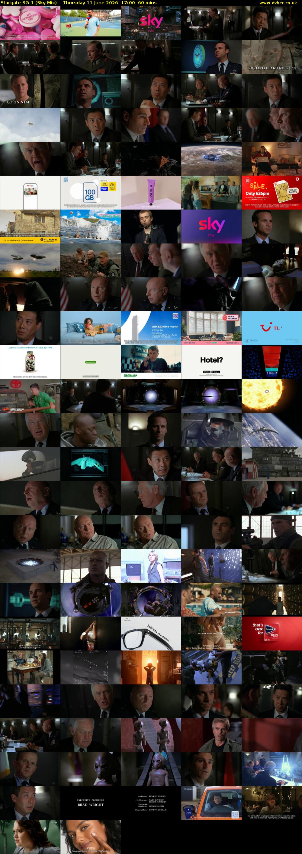 Stargate Sg-1 (Sky Mix) Thursday 11 June 2026 17:00 - 18:00