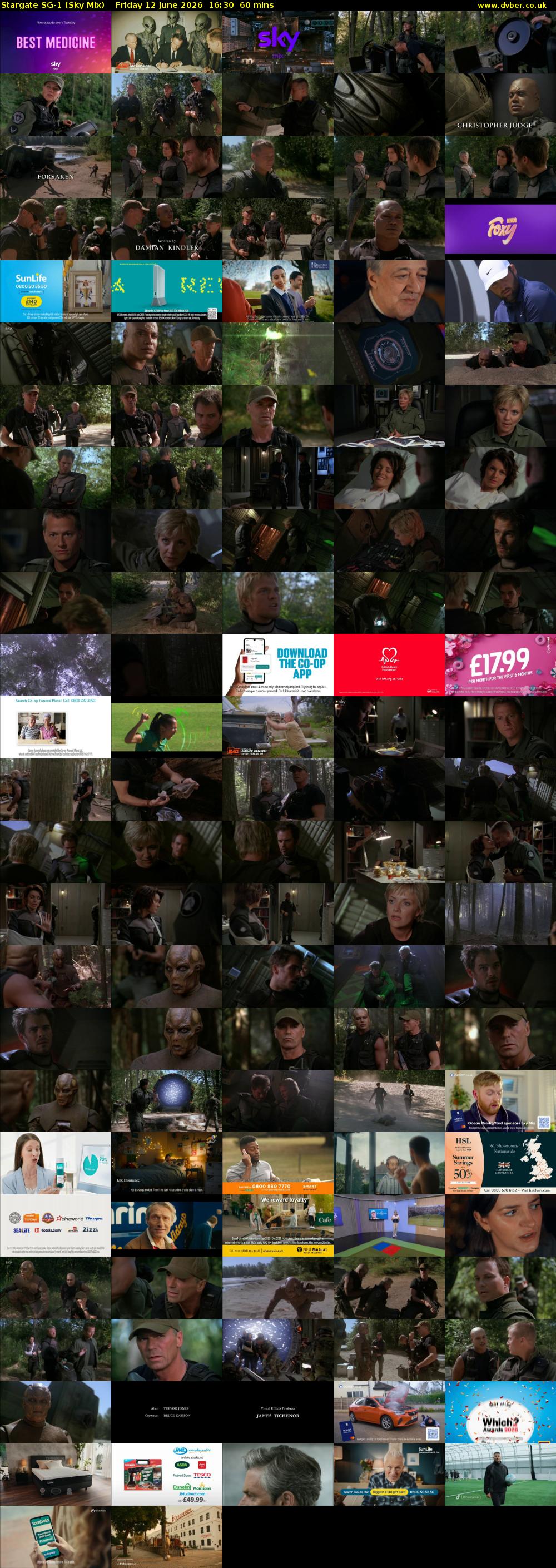 Stargate Sg-1 (Sky Mix) Friday 12 June 2026 16:30 - 17:30