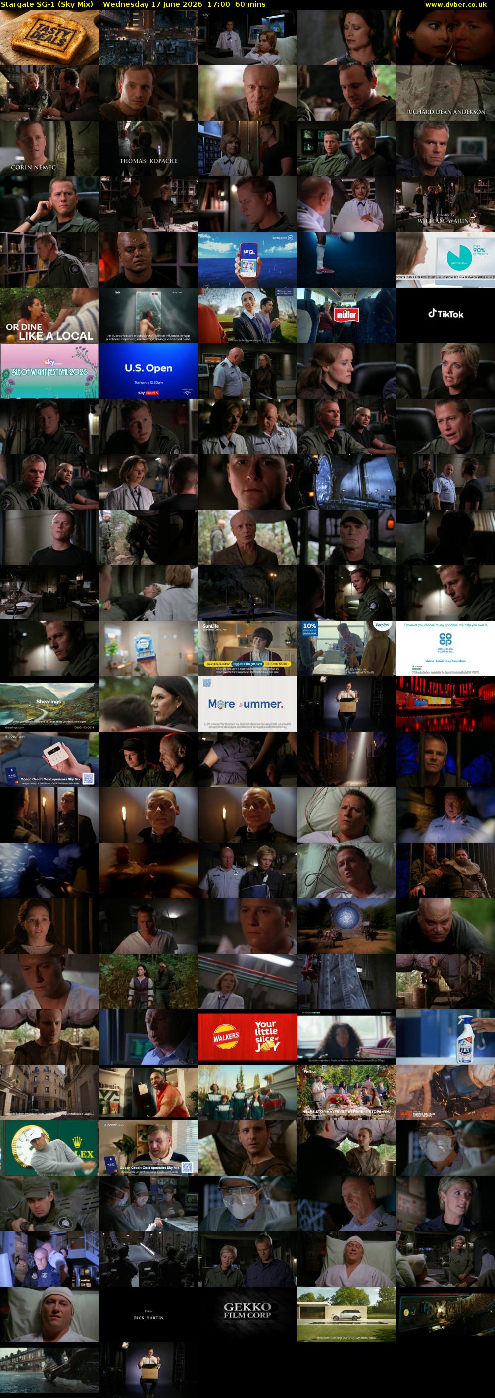 Stargate Sg-1 (Sky Mix) Wednesday 17 June 2026 17:00 - 18:00