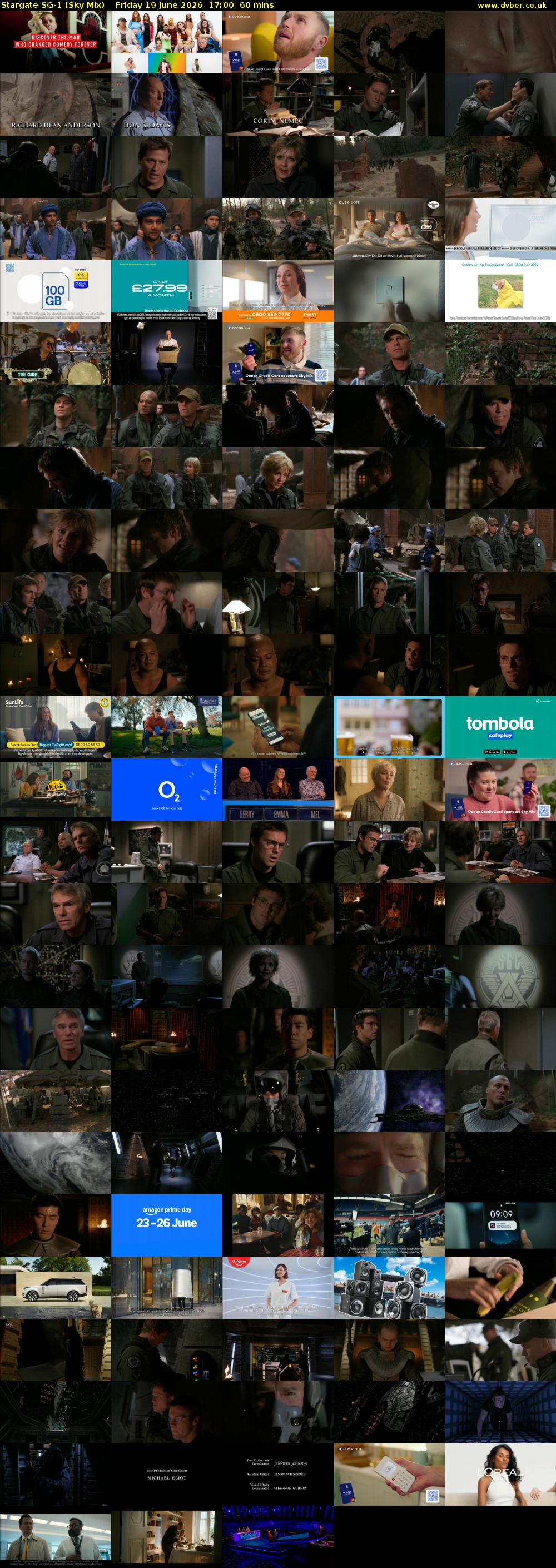 Stargate Sg-1 (Sky Mix) Friday 19 June 2026 17:00 - 18:00