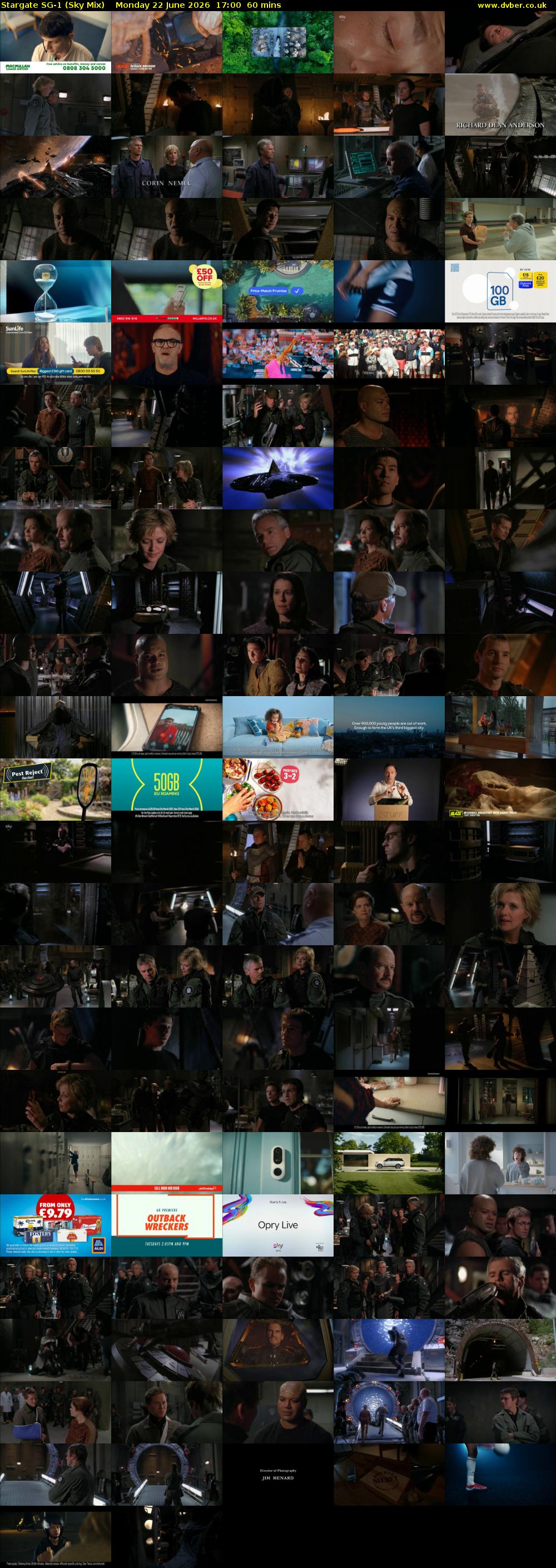 Stargate Sg-1 (Sky Mix) Monday 22 June 2026 17:00 - 18:00