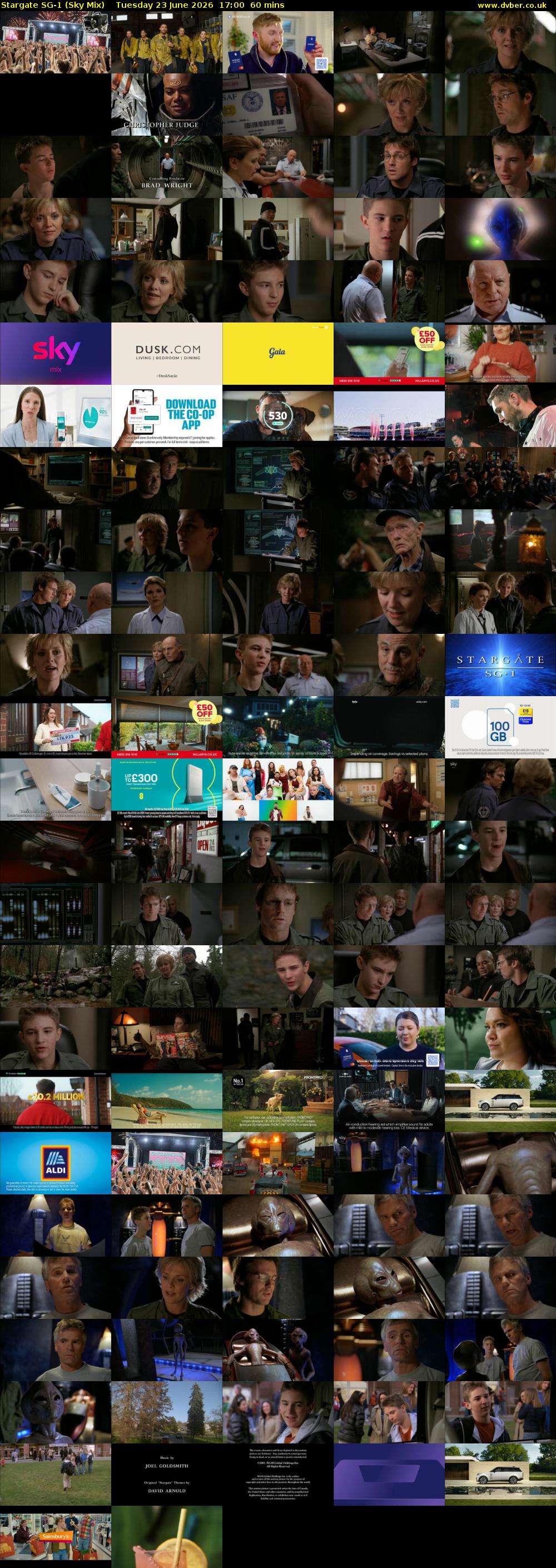Stargate Sg-1 (Sky Mix) Tuesday 23 June 2026 17:00 - 18:00
