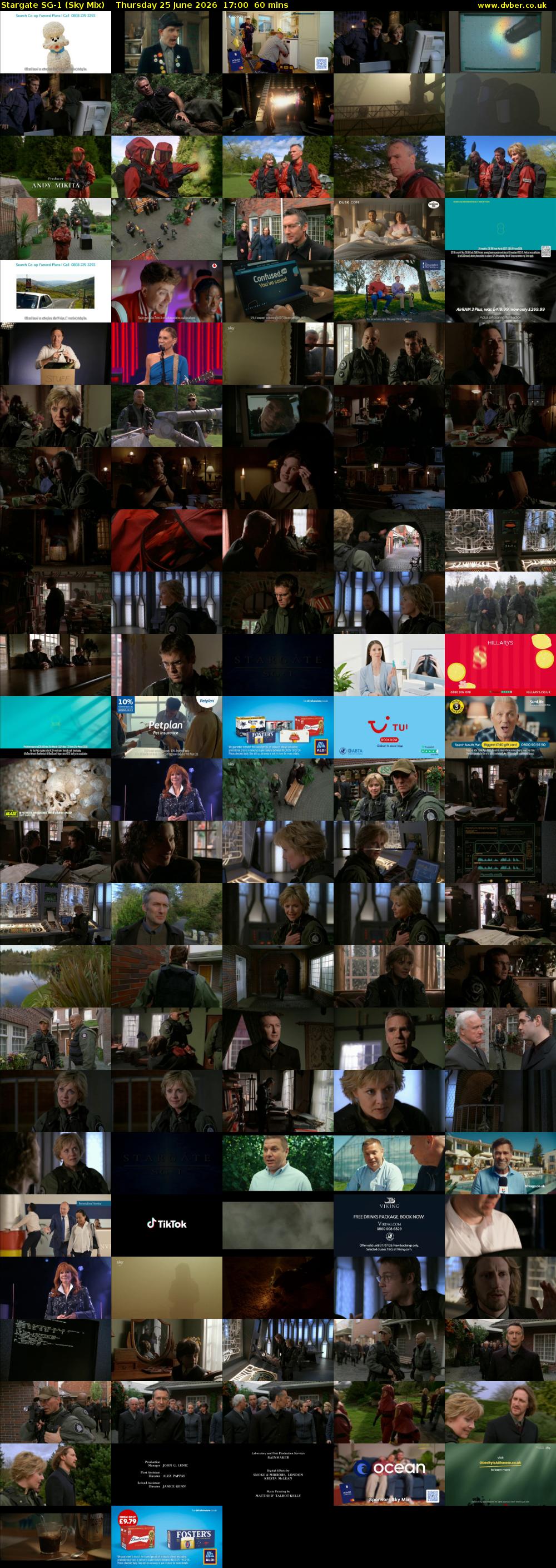 Stargate Sg-1 (Sky Mix) Thursday 25 June 2026 17:00 - 18:00