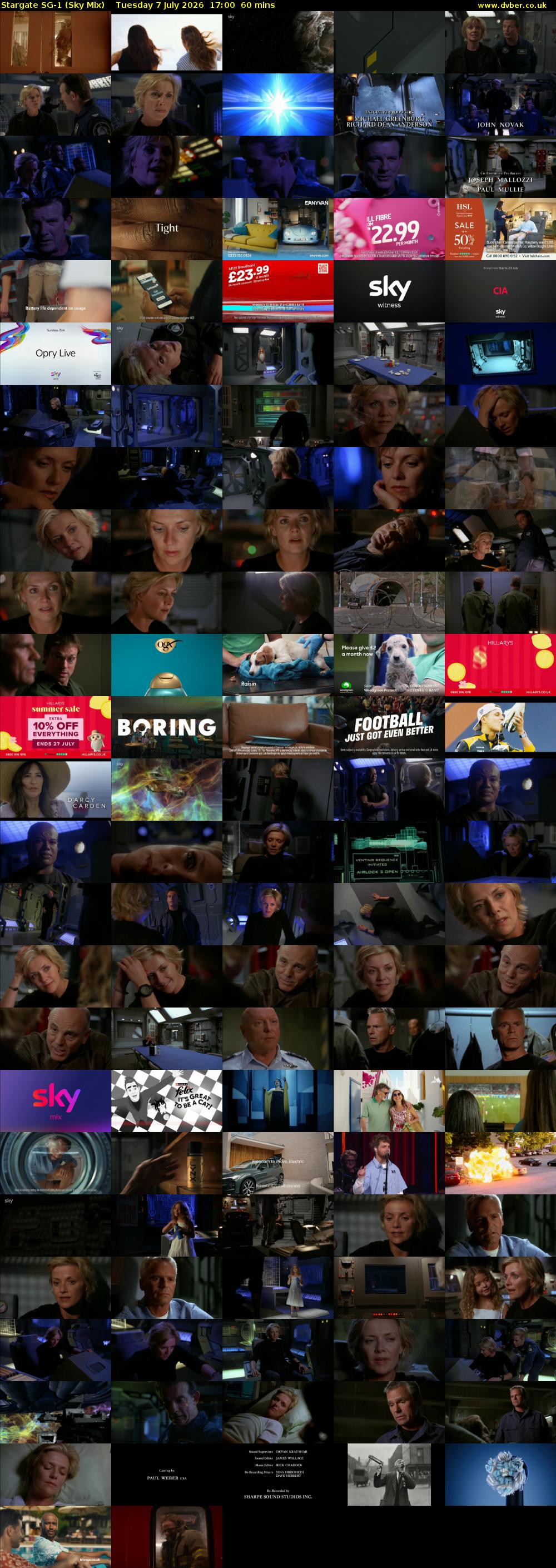 Stargate Sg-1 (Sky Mix) Tuesday 7 July 2026 17:00 - 18:00