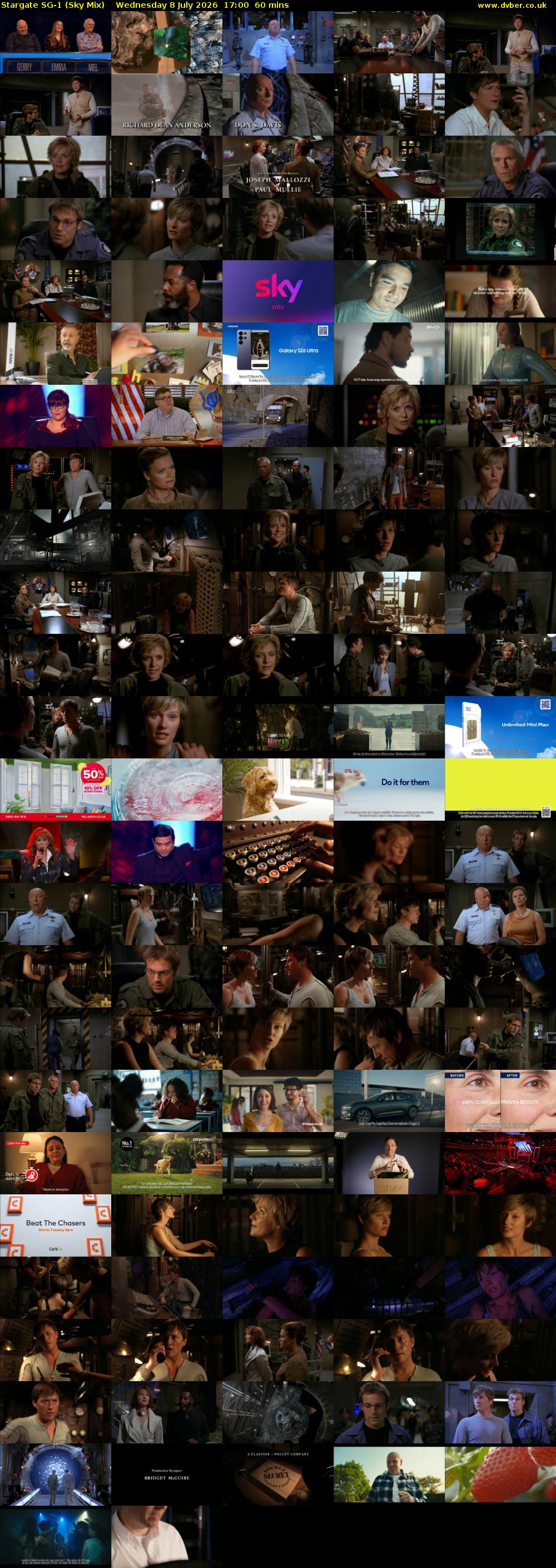Stargate Sg-1 (Sky Mix) Wednesday 8 July 2026 17:00 - 18:00