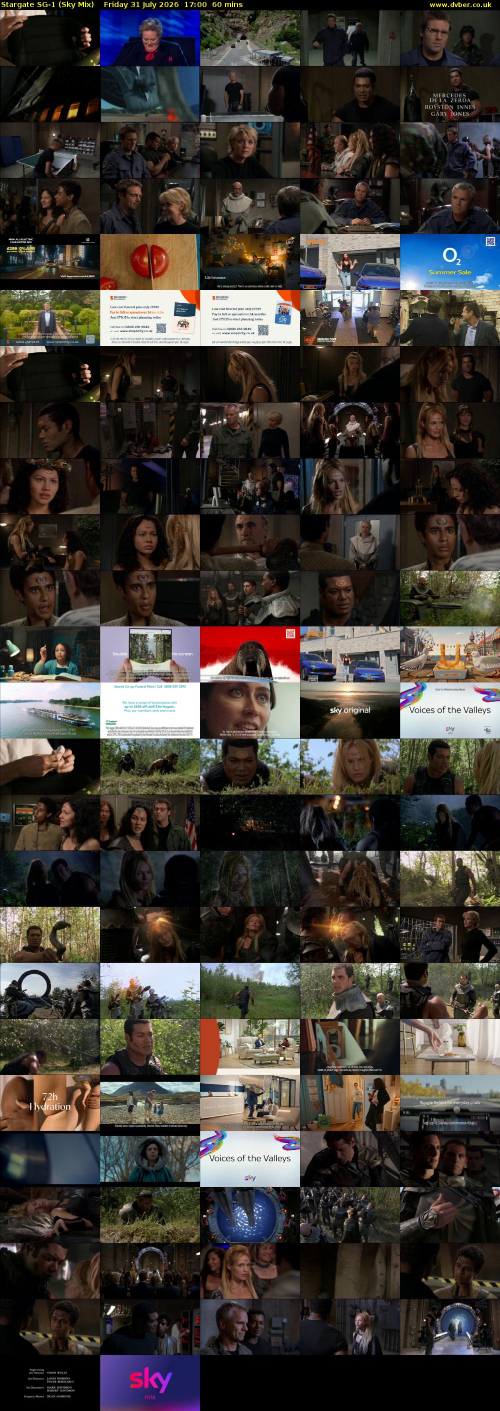 Stargate Sg-1 (Sky Mix) Friday 31 July 2026 17:00 - 18:00