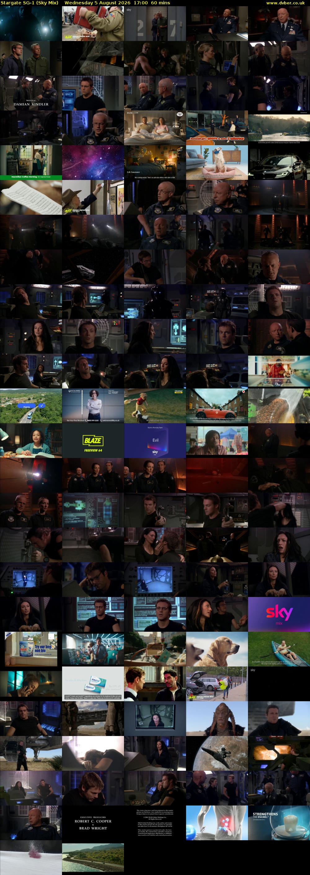 Stargate Sg-1 (Sky Mix) Wednesday 5 August 2026 17:00 - 18:00