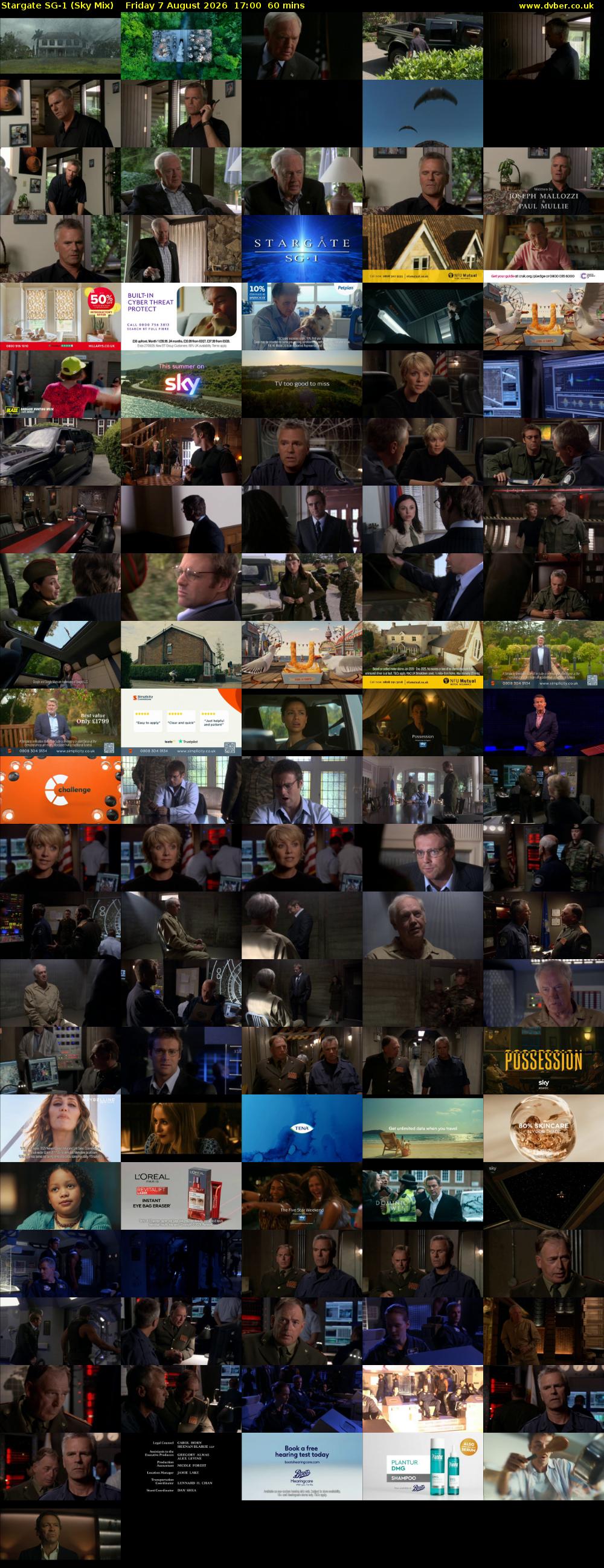 Stargate Sg-1 (Sky Mix) Friday 7 August 2026 17:00 - 18:00
