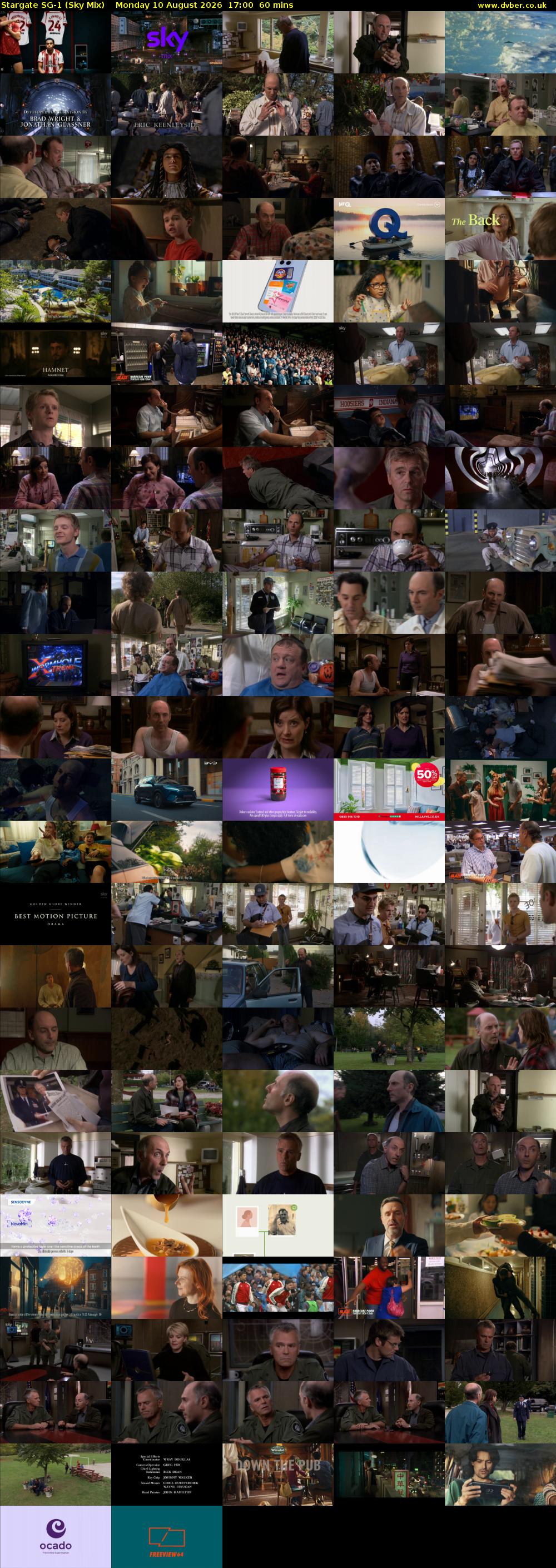 Stargate Sg-1 (Sky Mix) Monday 10 August 2026 17:00 - 18:00