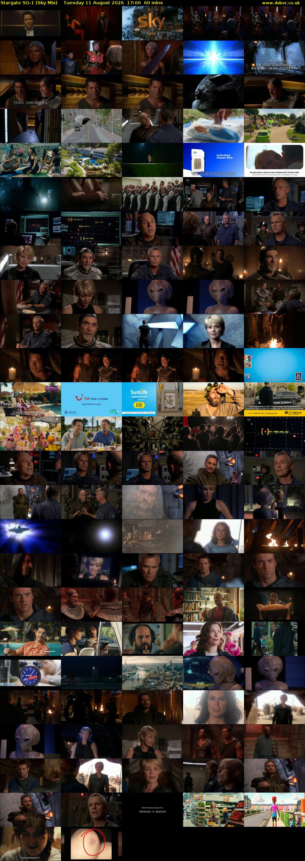 Stargate Sg-1 (Sky Mix) Tuesday 11 August 2026 17:00 - 18:00