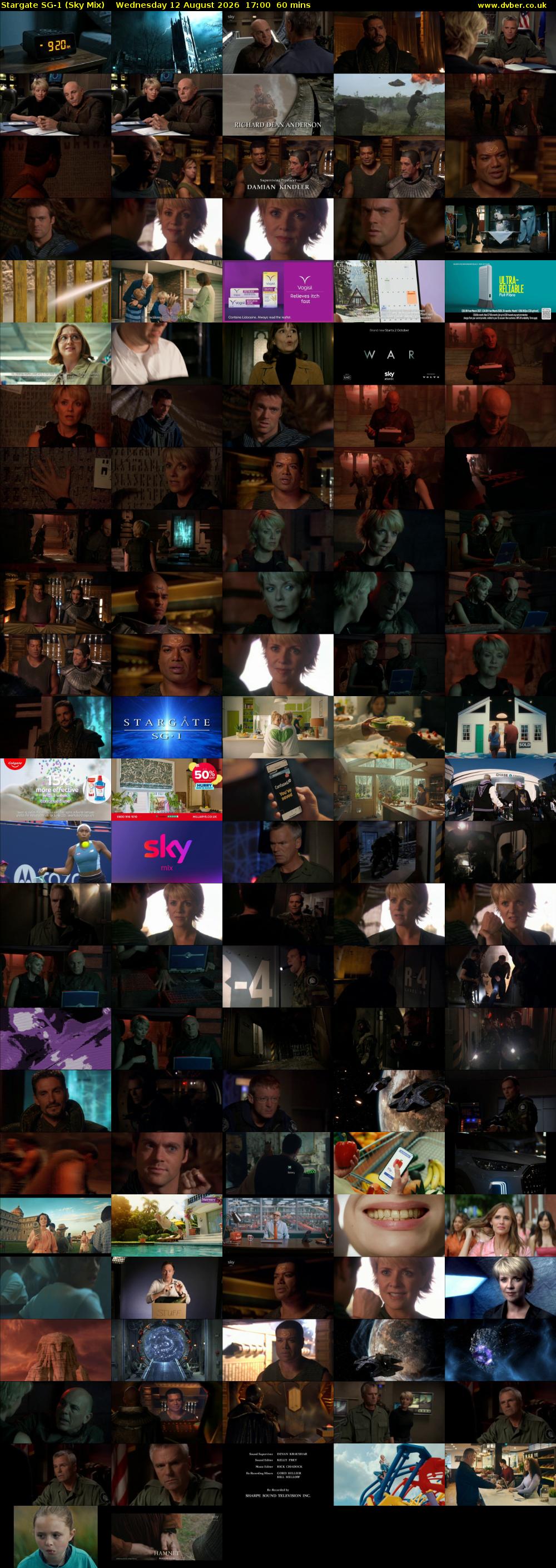 Stargate Sg-1 (Sky Mix) Wednesday 12 August 2026 17:00 - 18:00