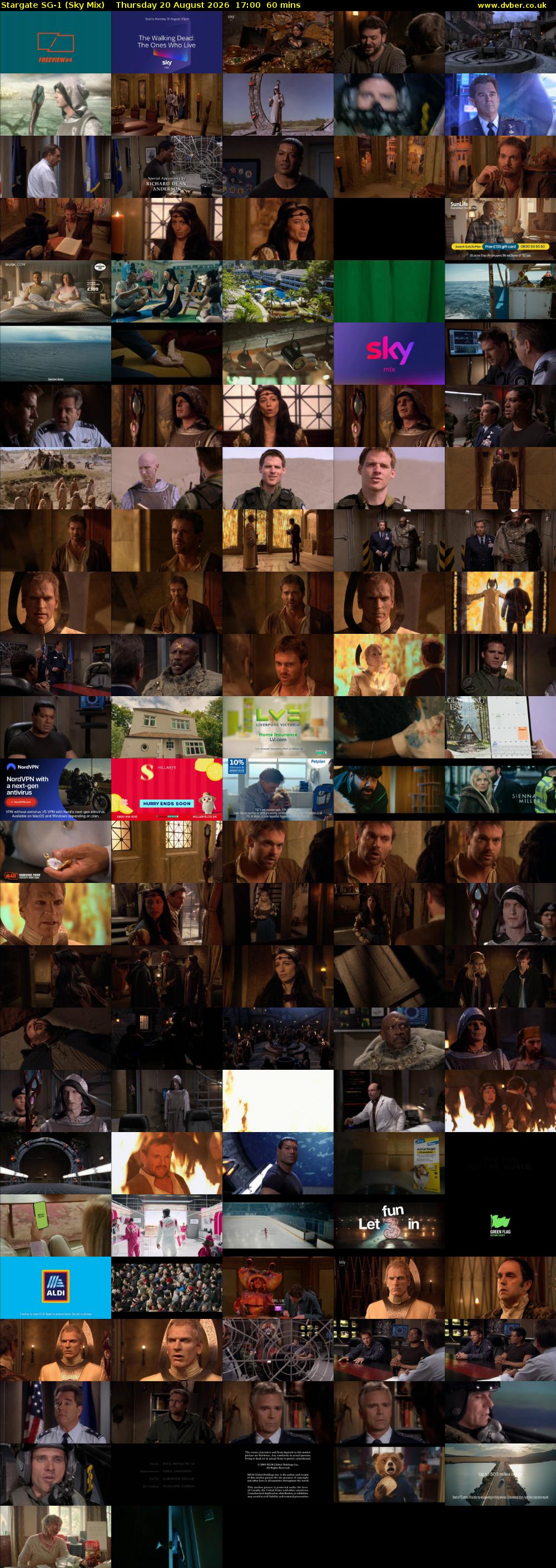 Stargate Sg-1 (Sky Mix) Thursday 20 August 2026 17:00 - 18:00