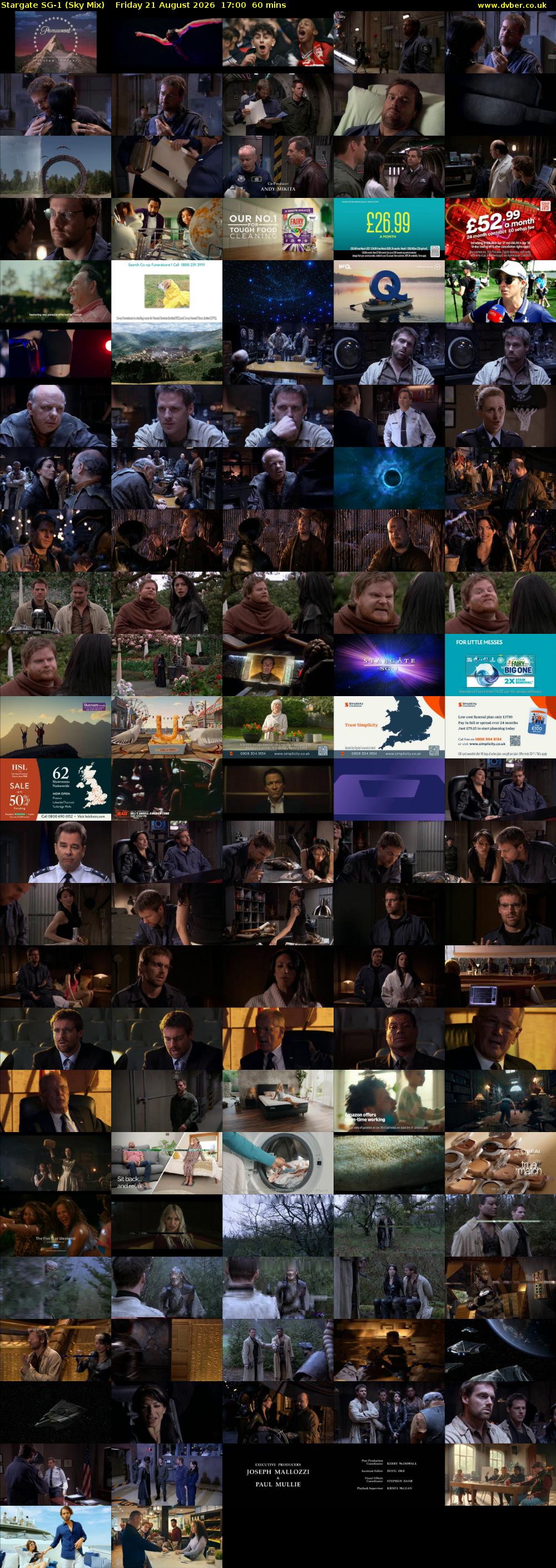 Stargate Sg-1 (Sky Mix) Friday 21 August 2026 17:00 - 18:00