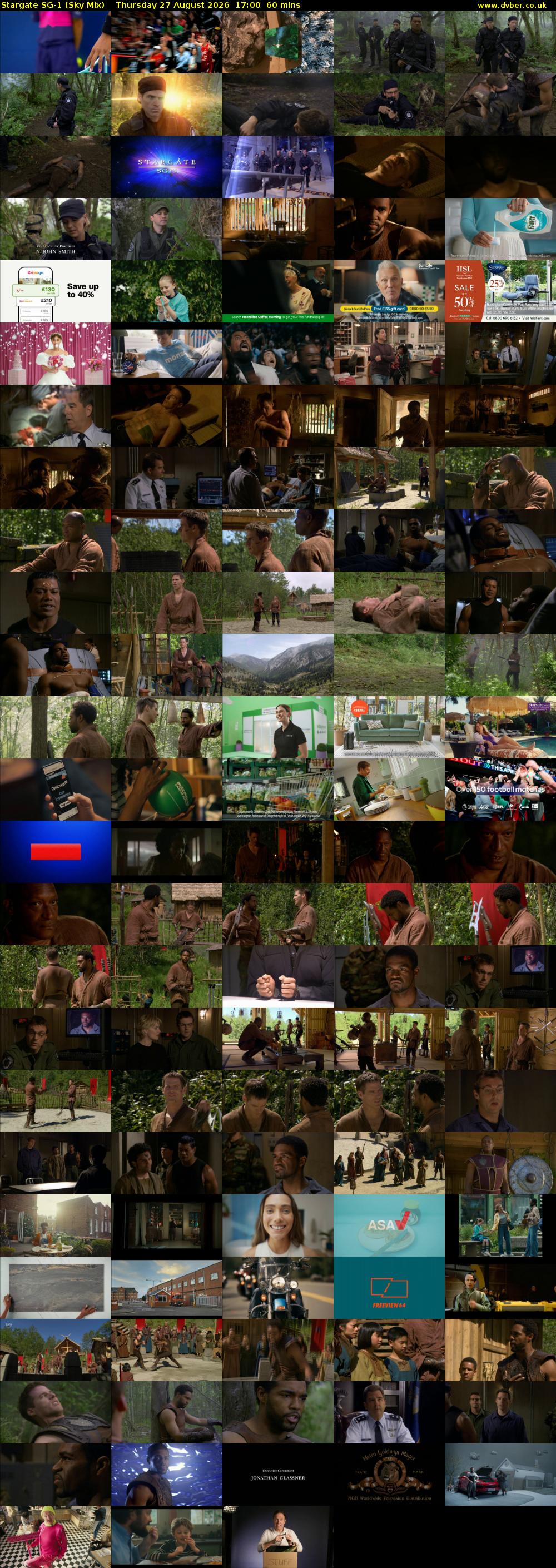 Stargate Sg-1 (Sky Mix) Thursday 27 August 2026 17:00 - 18:00