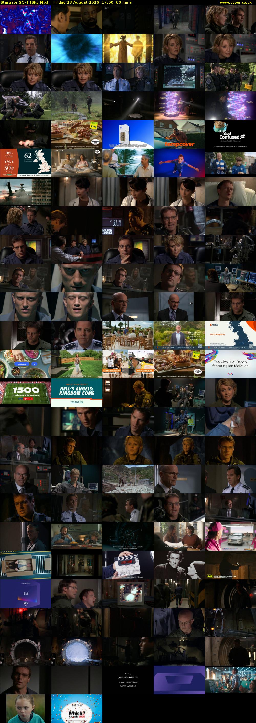Stargate Sg-1 (Sky Mix) Friday 28 August 2026 17:00 - 18:00