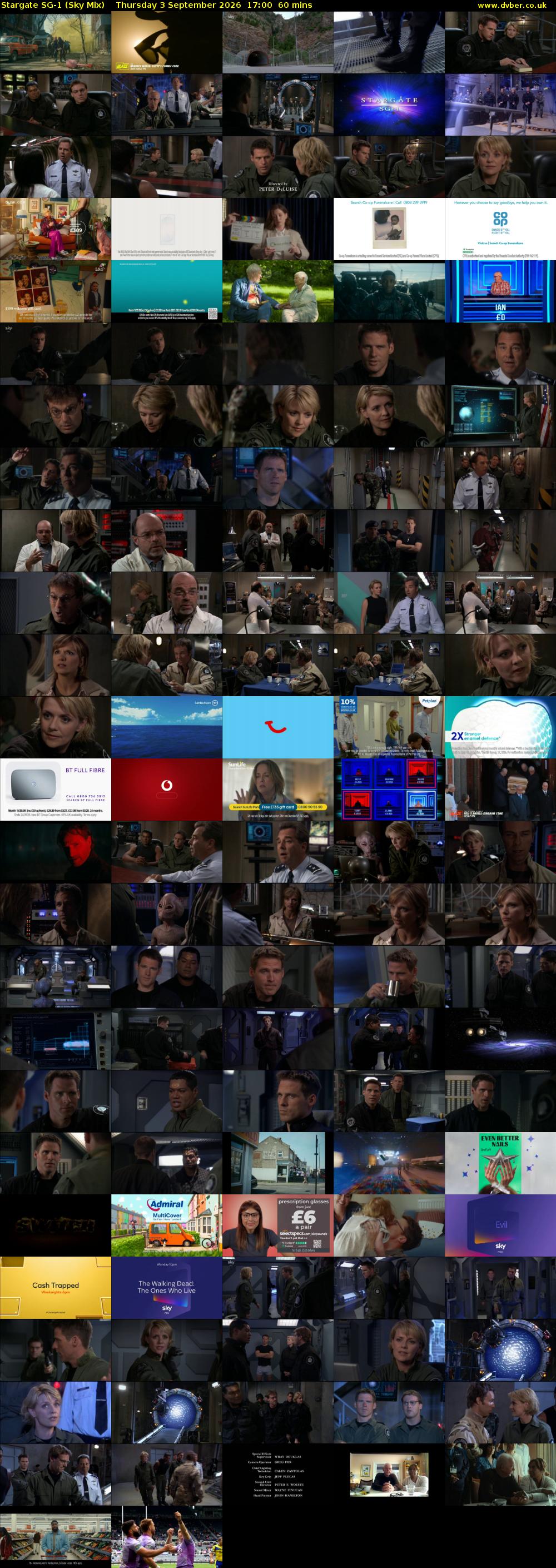 Stargate Sg-1 (Sky Mix) Thursday 3 September 2026 17:00 - 18:00