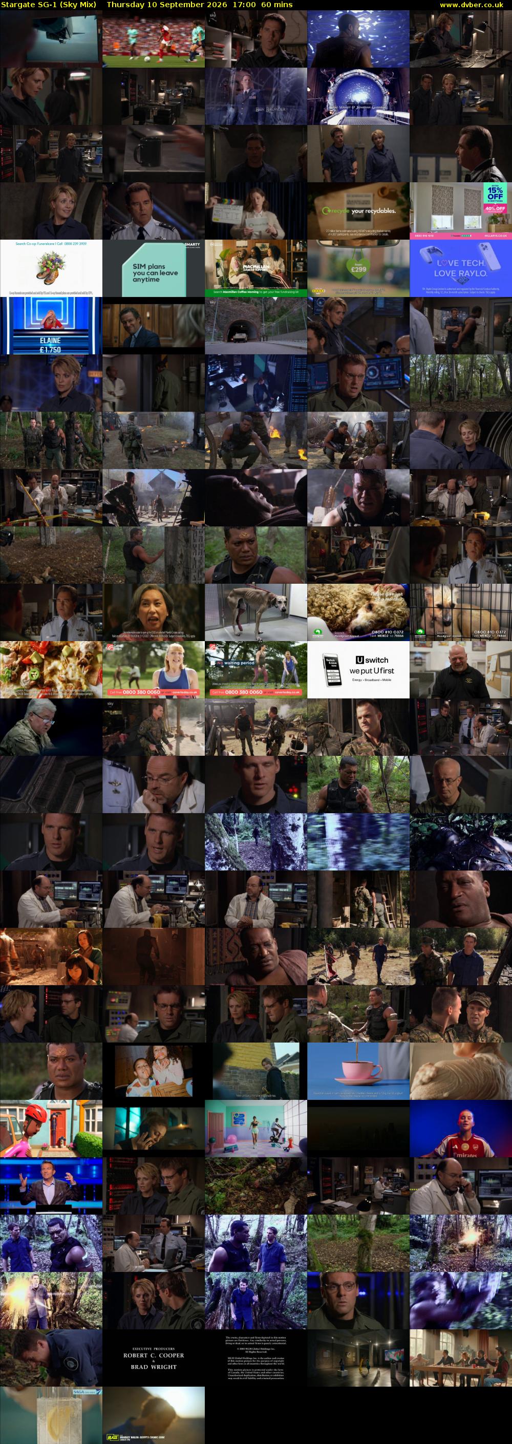 Stargate Sg-1 (Sky Mix) Thursday 10 September 2026 17:00 - 18:00