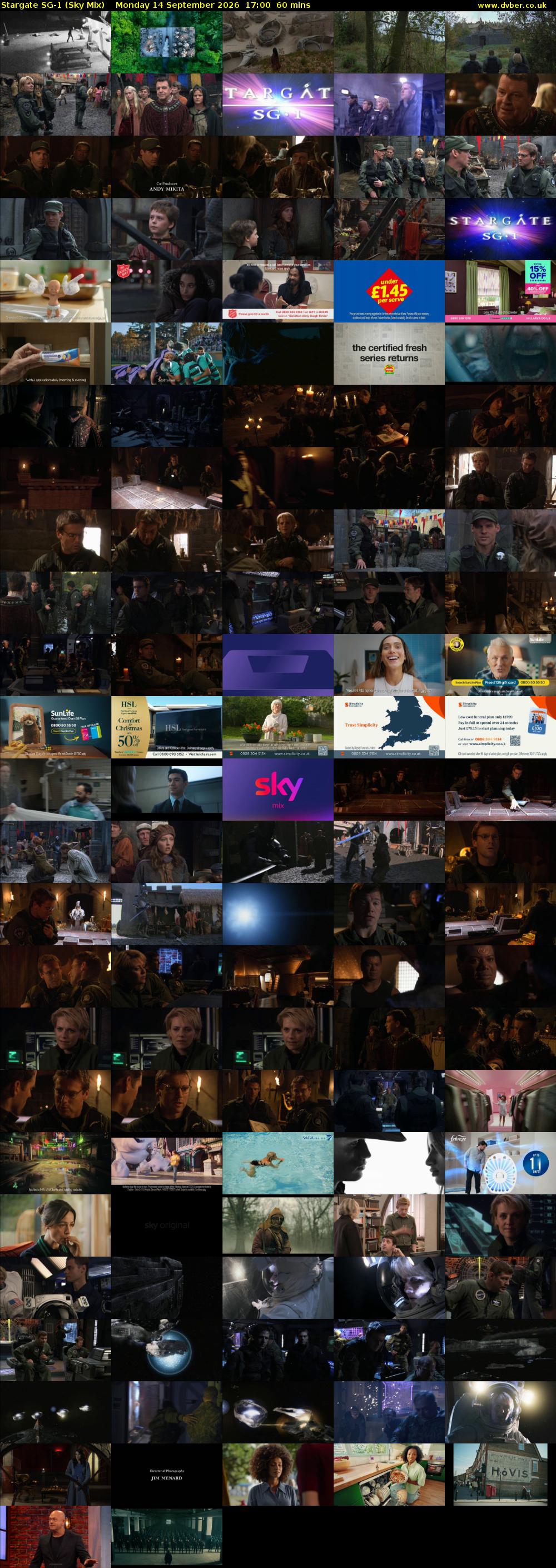 Stargate Sg-1 (Sky Mix) Monday 14 September 2026 17:00 - 18:00