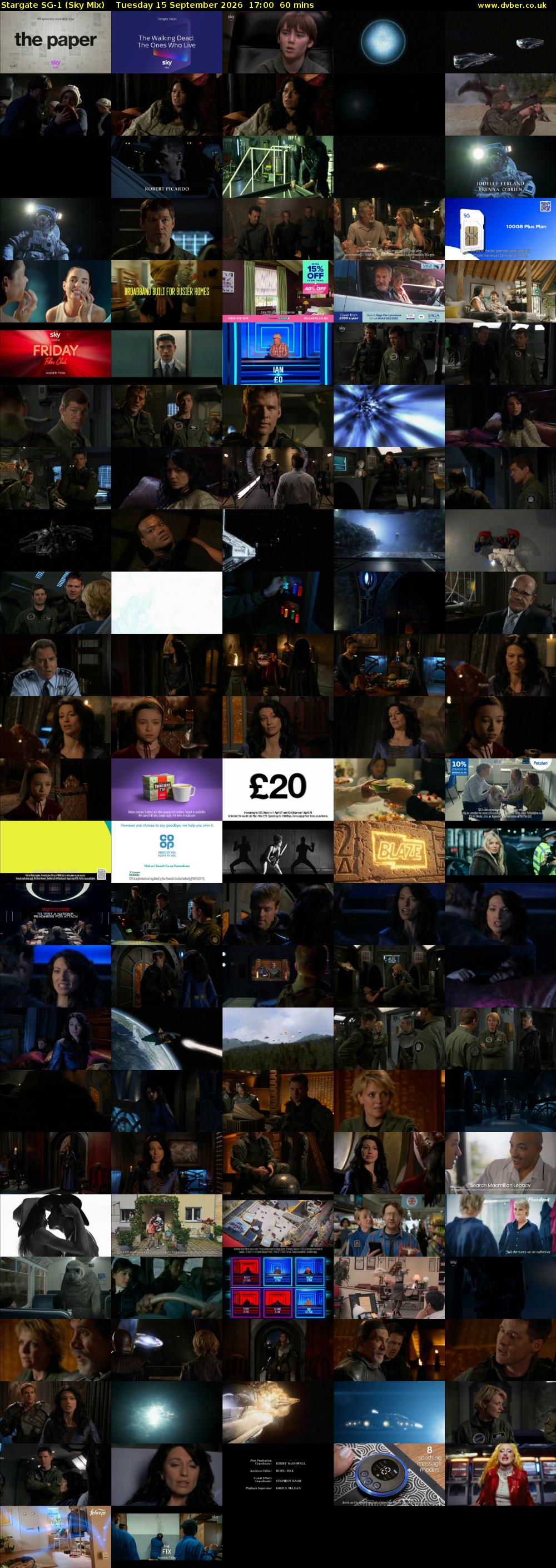 Stargate Sg-1 (Sky Mix) Tuesday 15 September 2026 17:00 - 18:00