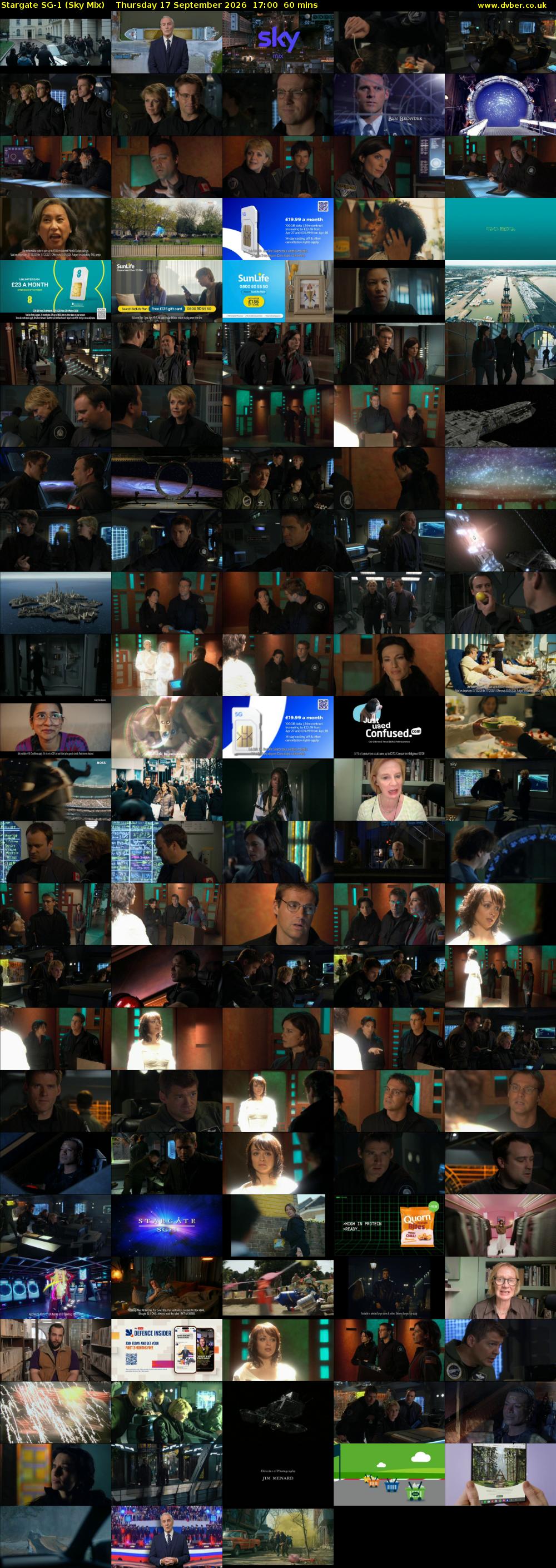 Stargate Sg-1 (Sky Mix) Thursday 17 September 2026 17:00 - 18:00