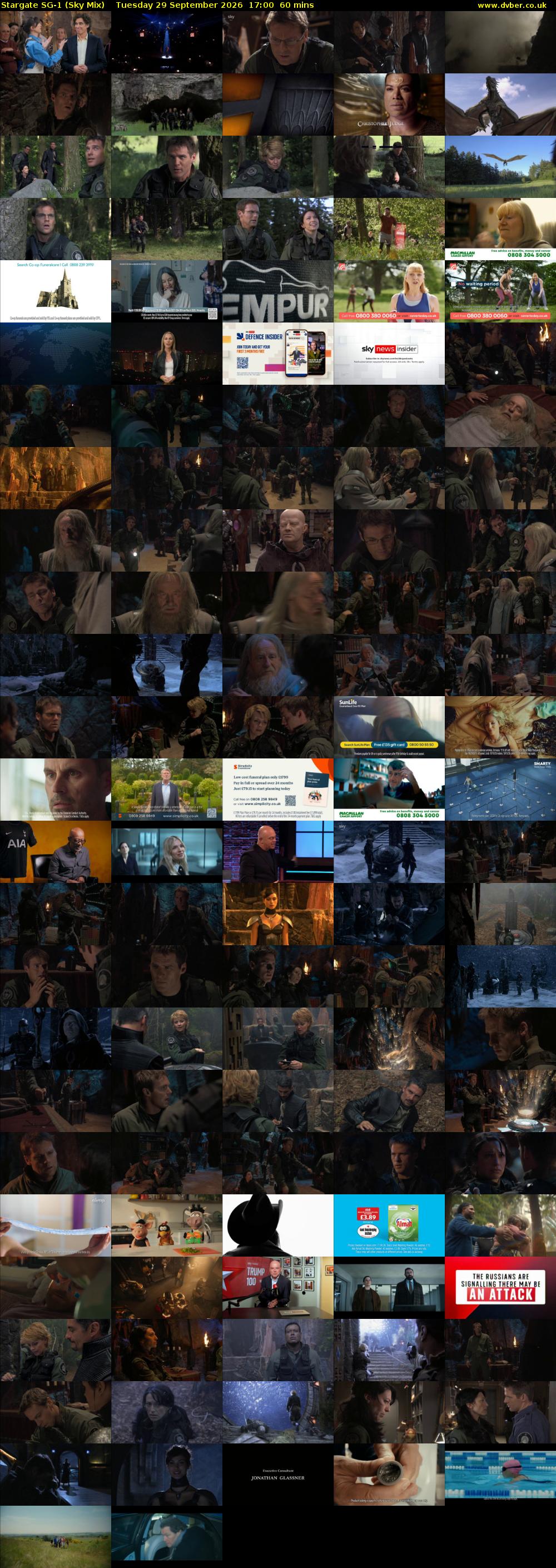Stargate Sg-1 (Sky Mix) Tuesday 29 September 2026 17:00 - 18:00
