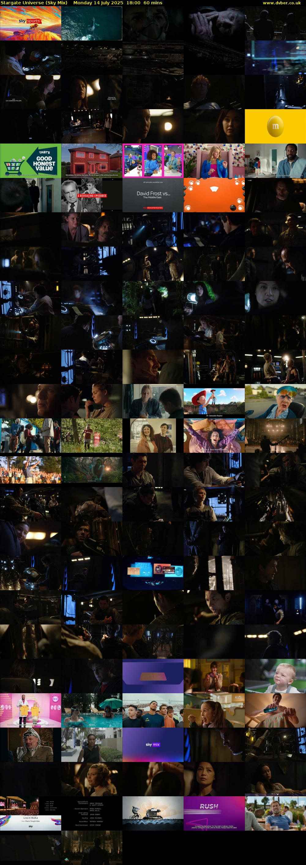 Stargate Universe (Sky Mix) Monday 14 July 2025 18:00 - 19:00