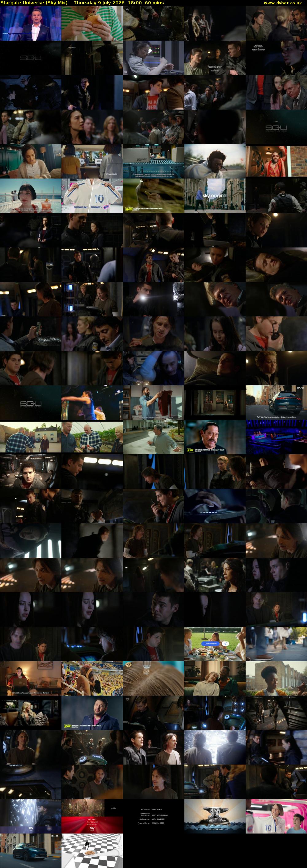 Stargate Universe (Sky Mix) Thursday 9 July 2026 18:00 - 19:00