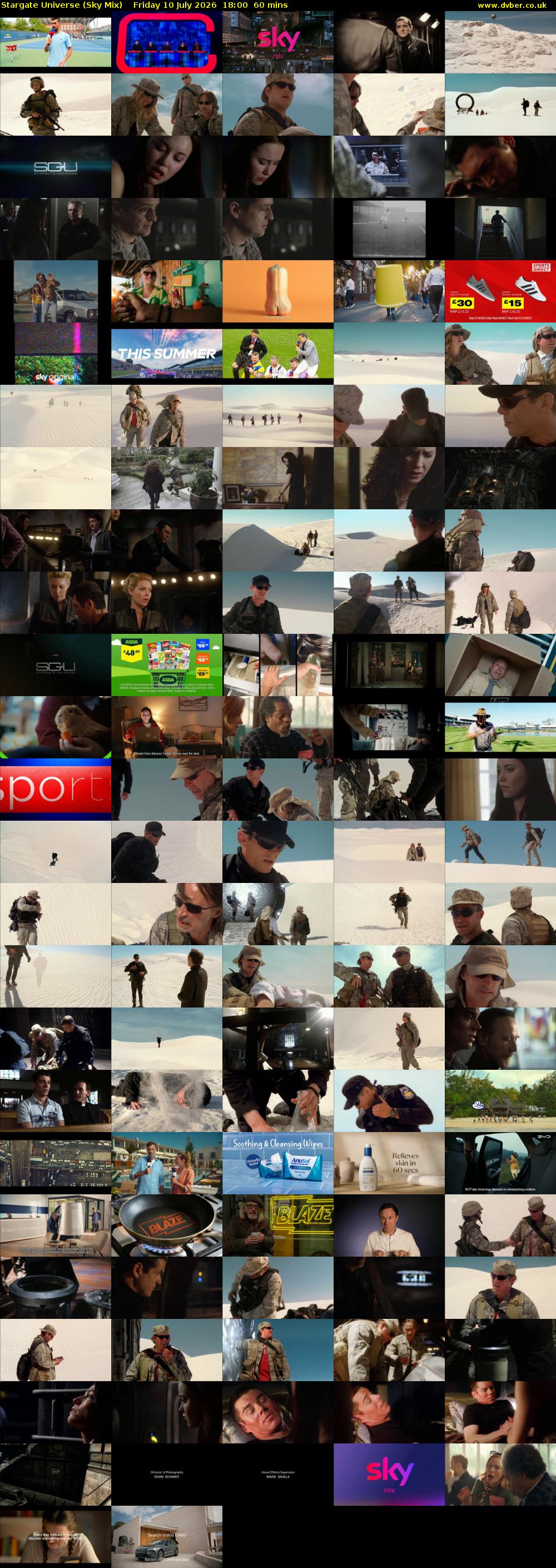 Stargate Universe (Sky Mix) Friday 10 July 2026 18:00 - 19:00