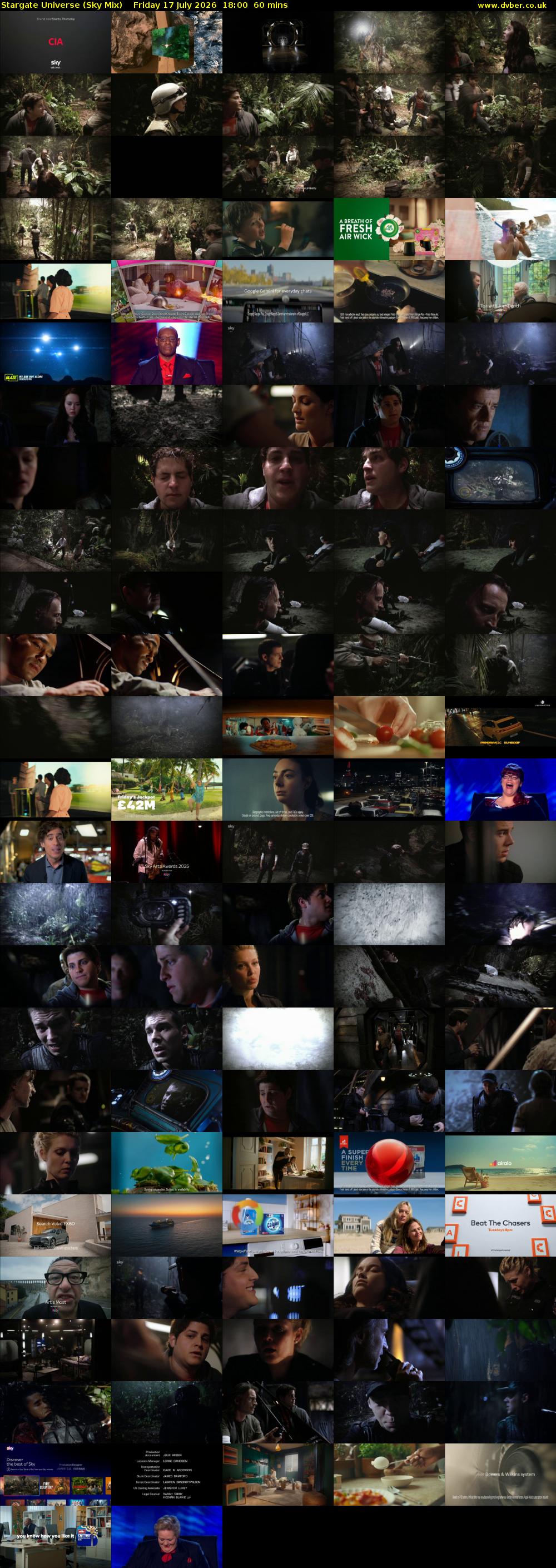 Stargate Universe (Sky Mix) Friday 17 July 2026 18:00 - 19:00