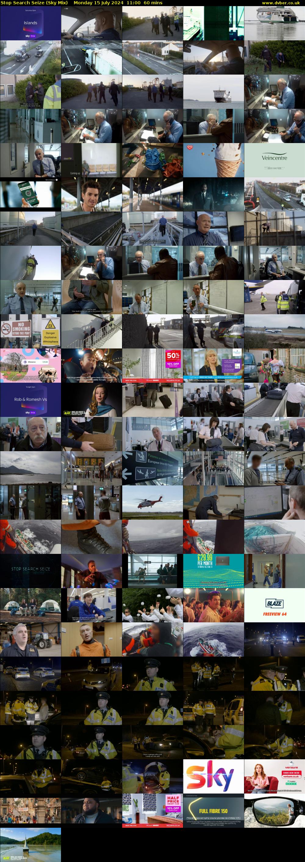 Stop Search Seize (Sky Mix) Monday 15 July 2024 11:00 - 12:00