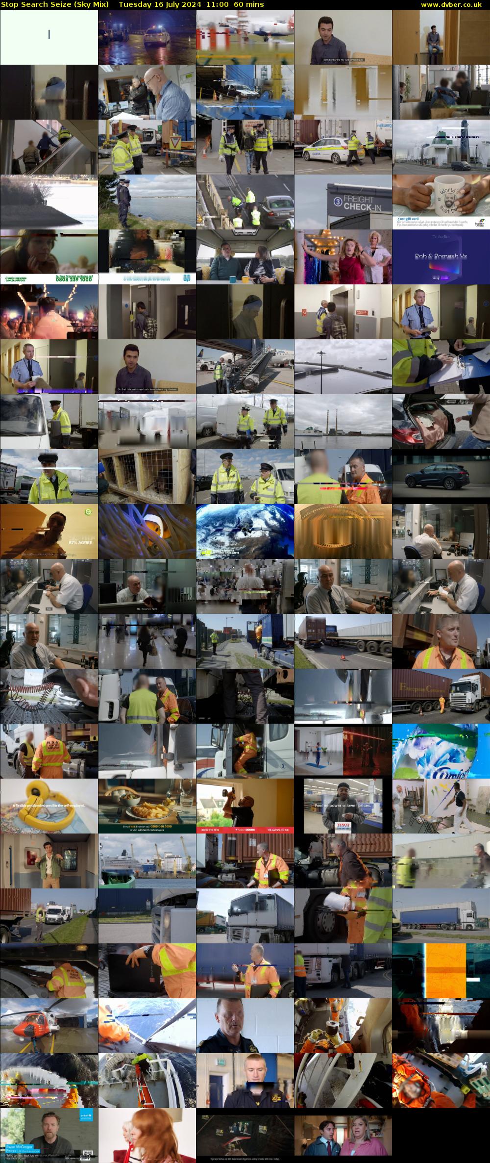 Stop Search Seize (Sky Mix) Tuesday 16 July 2024 11:00 - 12:00