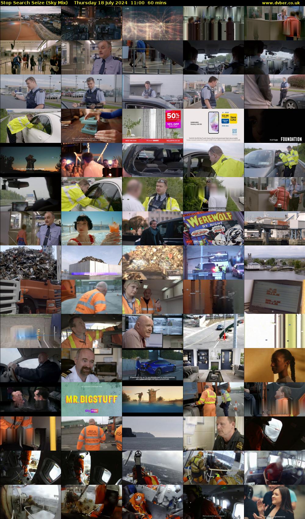 Stop Search Seize (Sky Mix) Thursday 18 July 2024 11:00 - 12:00