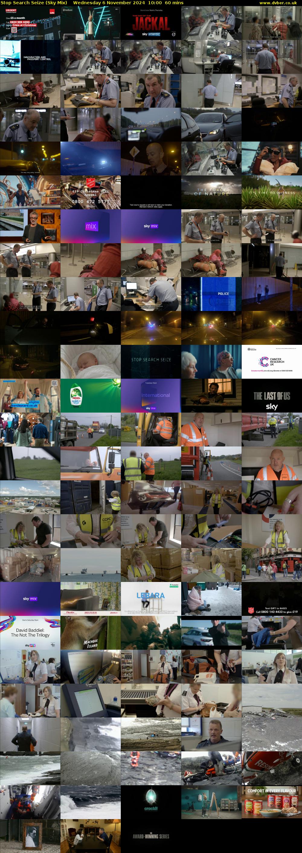 Stop Search Seize (Sky Mix) Wednesday 6 November 2024 10:00 - 11:00