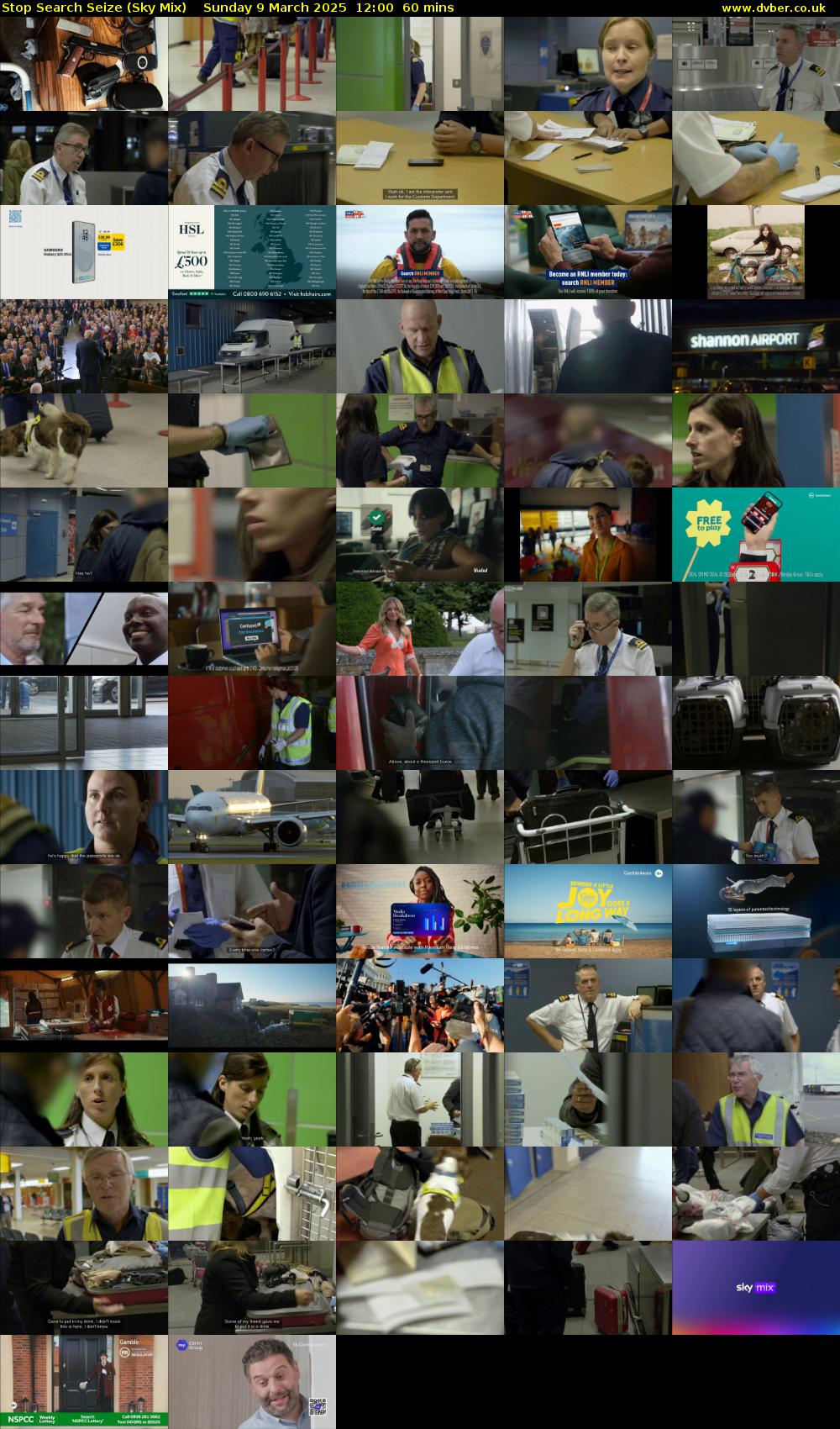 Stop Search Seize (Sky Mix) Sunday 9 March 2025 12:00 - 13:00