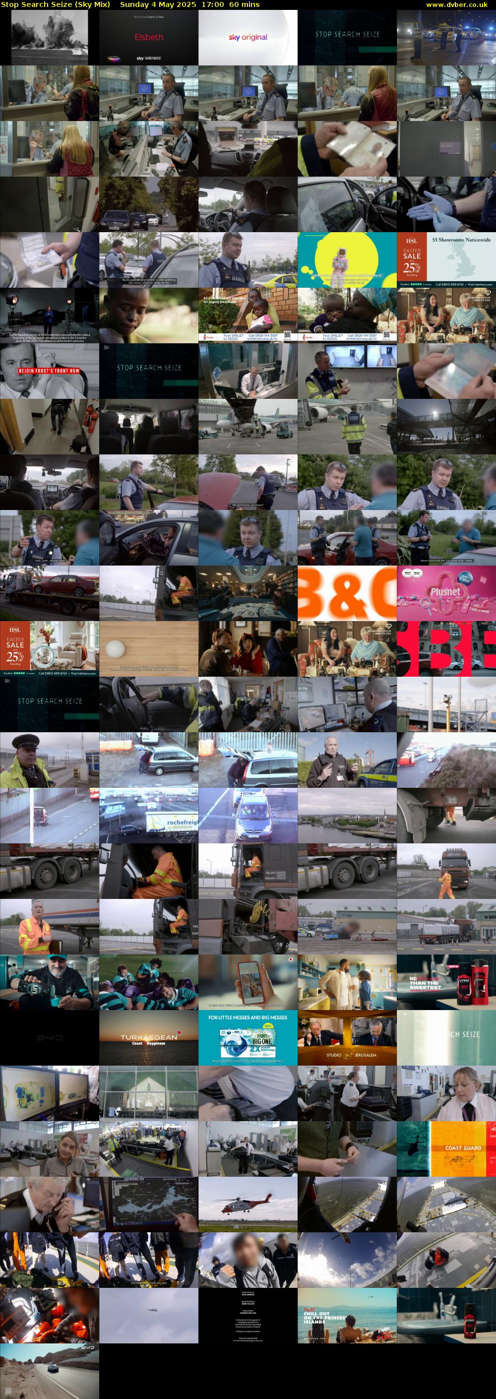 Stop Search Seize (Sky Mix) Sunday 4 May 2025 17:00 - 18:00