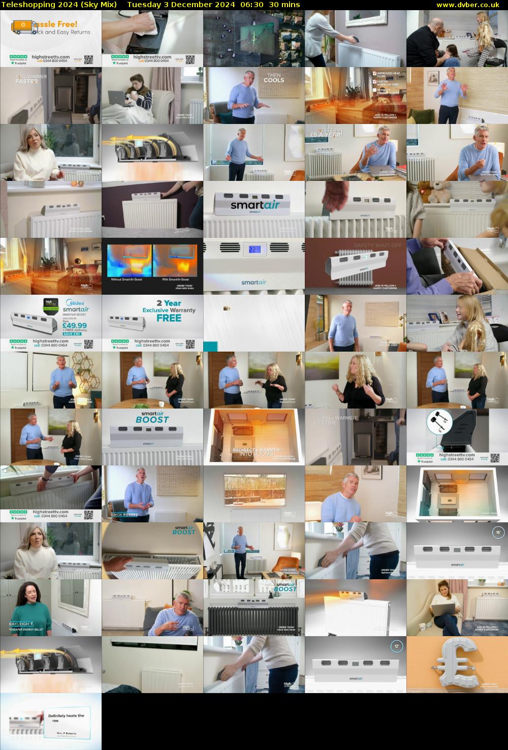 Teleshopping 2024 (Sky Mix) Tuesday 3 December 2024 06:30 - 07:00