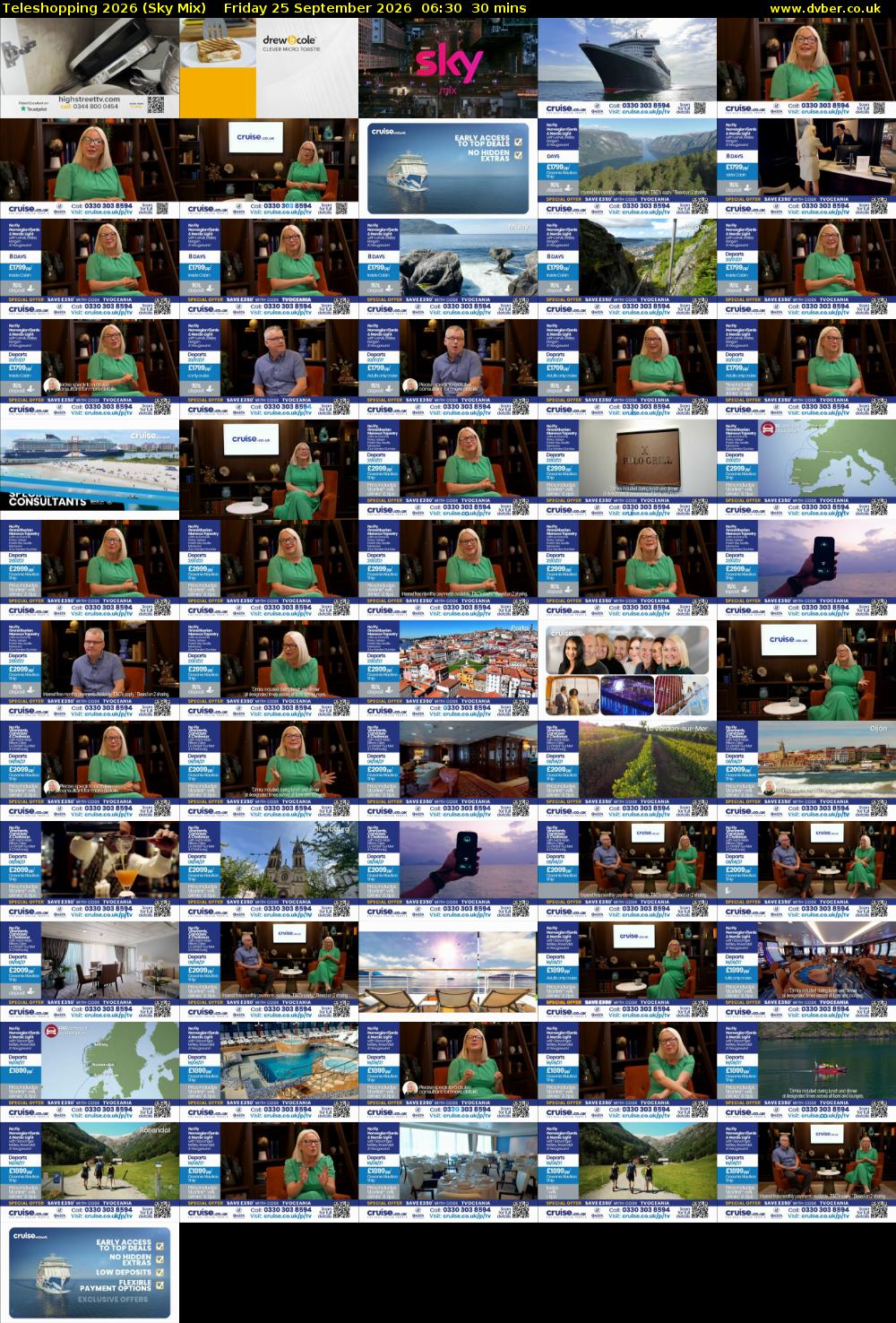 Teleshopping 2026 (Sky Mix) Friday 25 September 2026 06:30 - 07:00