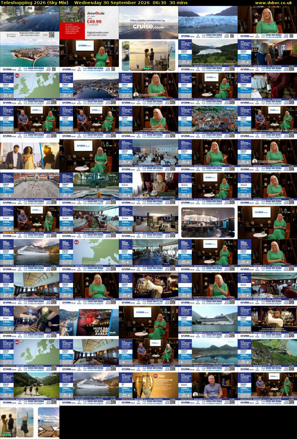 Teleshopping 2026 (Sky Mix) Wednesday 30 September 2026 06:30 - 07:00