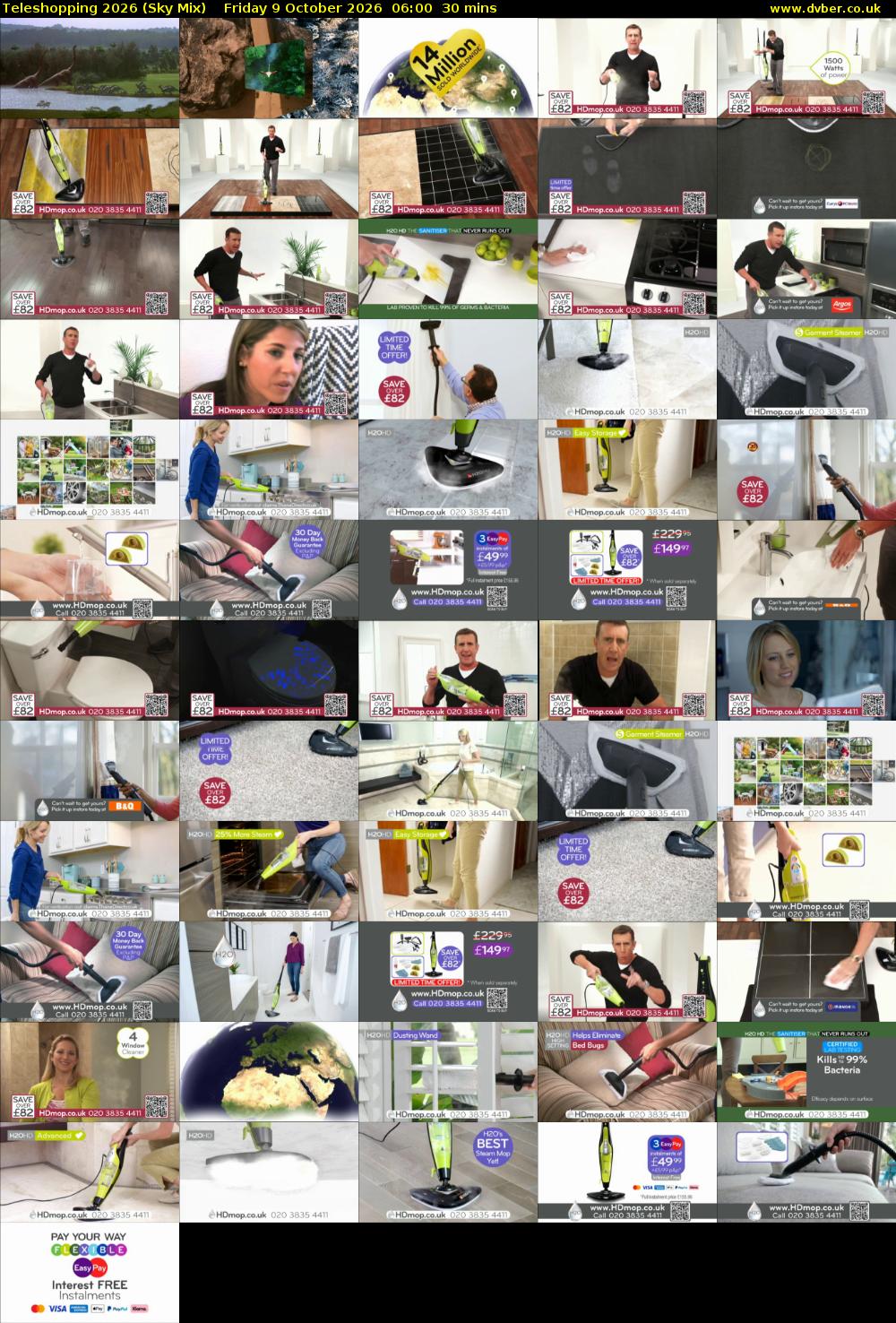 Teleshopping 2026 (Sky Mix) Friday 9 October 2026 06:00 - 06:30