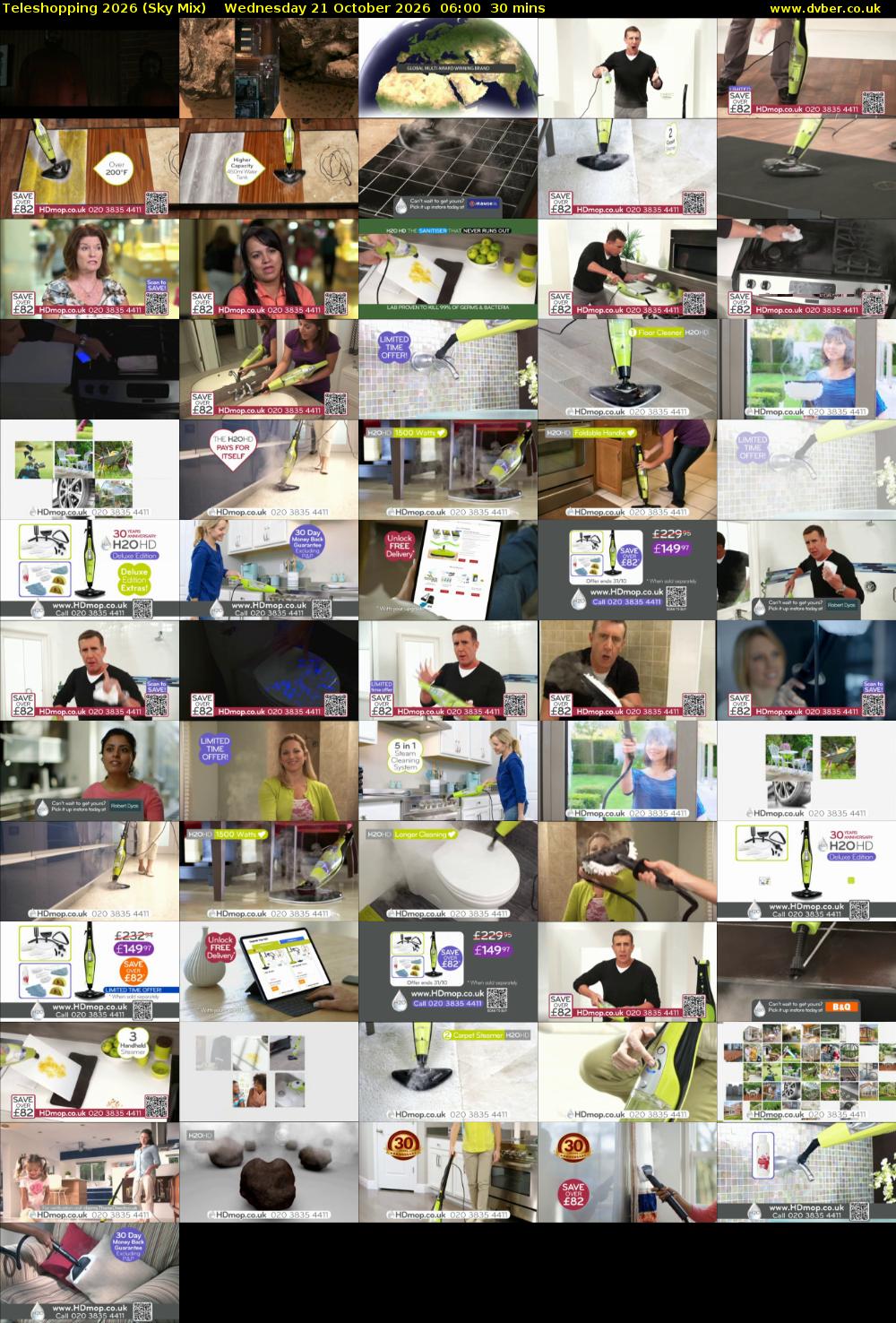 Teleshopping 2026 (Sky Mix) Wednesday 21 October 2026 06:00 - 06:30