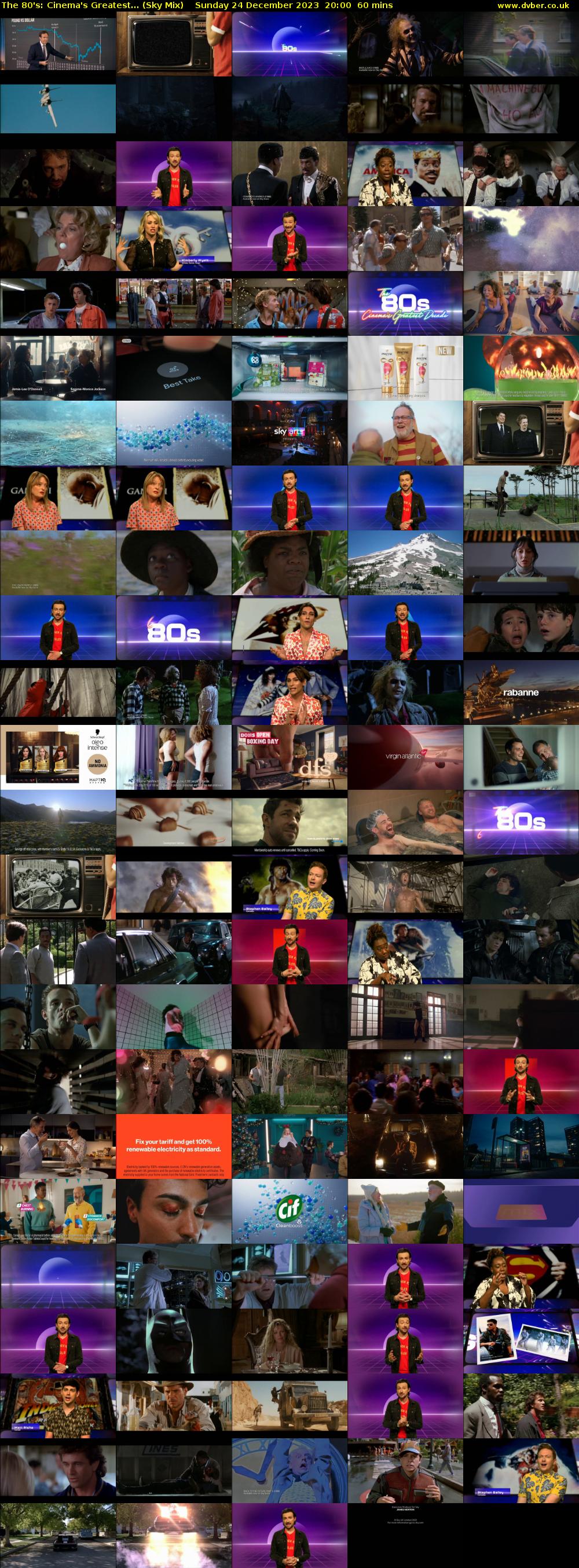 The 80's: Cinema's Greatest... (Sky Mix) Sunday 24 December 2023 20:00 - 21:00