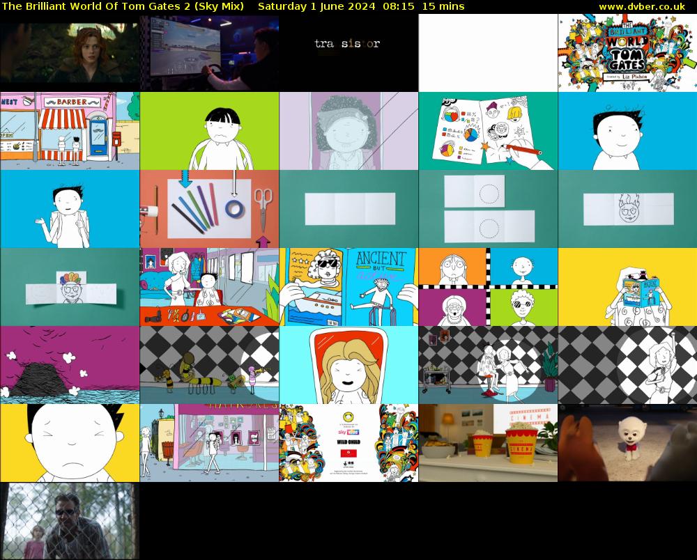 The Brilliant World Of Tom Gates 2 (Sky Mix) Saturday 1 June 2024 08:15 - 08:30