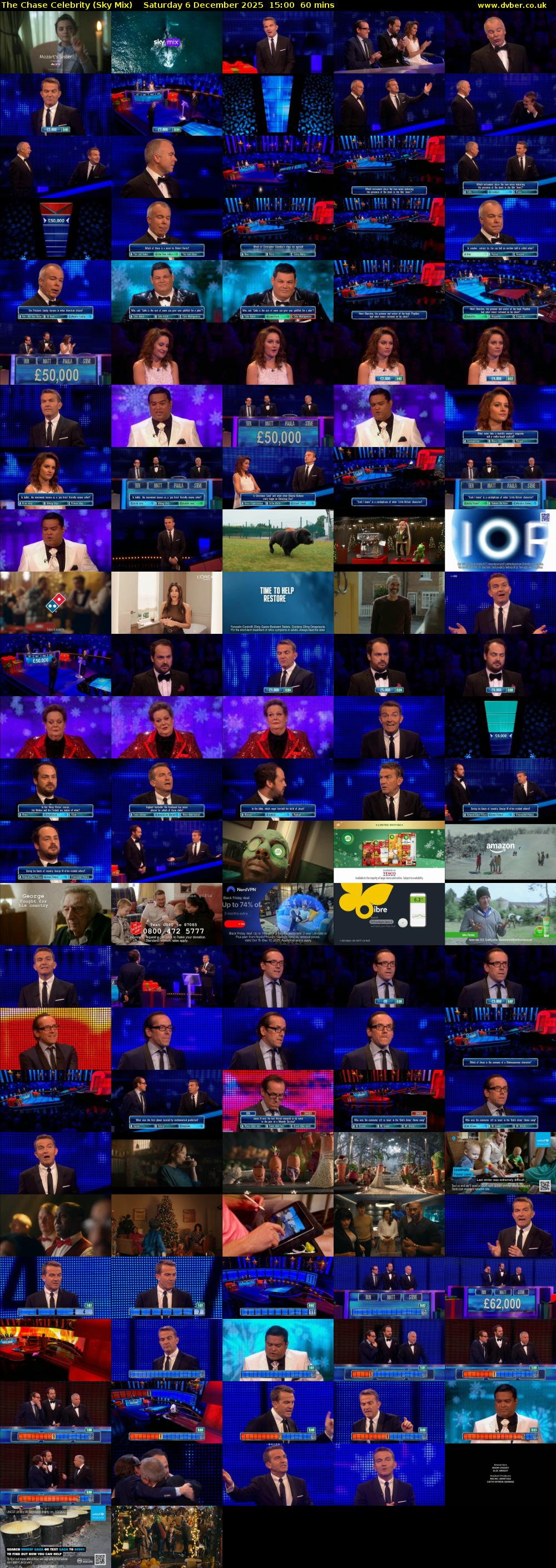 The Chase Celebrity (Sky Mix) Saturday 6 December 2025 15:00 - 16:00