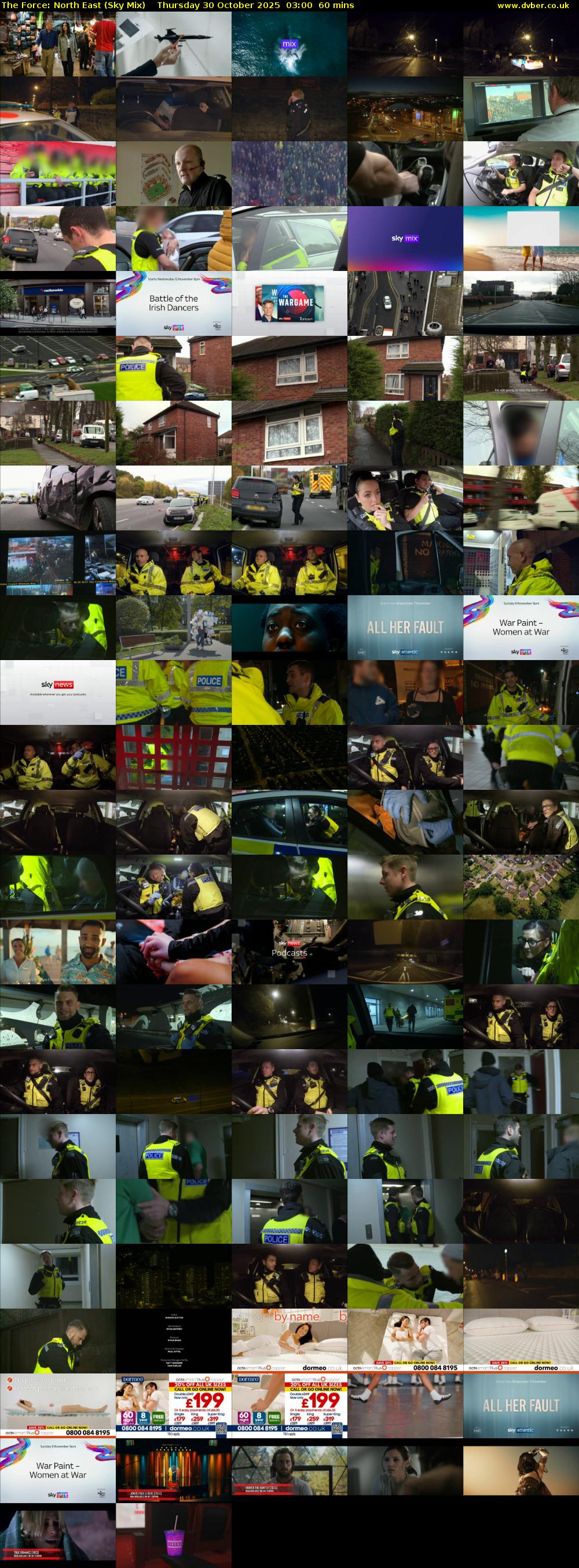 The Force: North East (Sky Mix) Thursday 30 October 2025 03:00 - 04:00